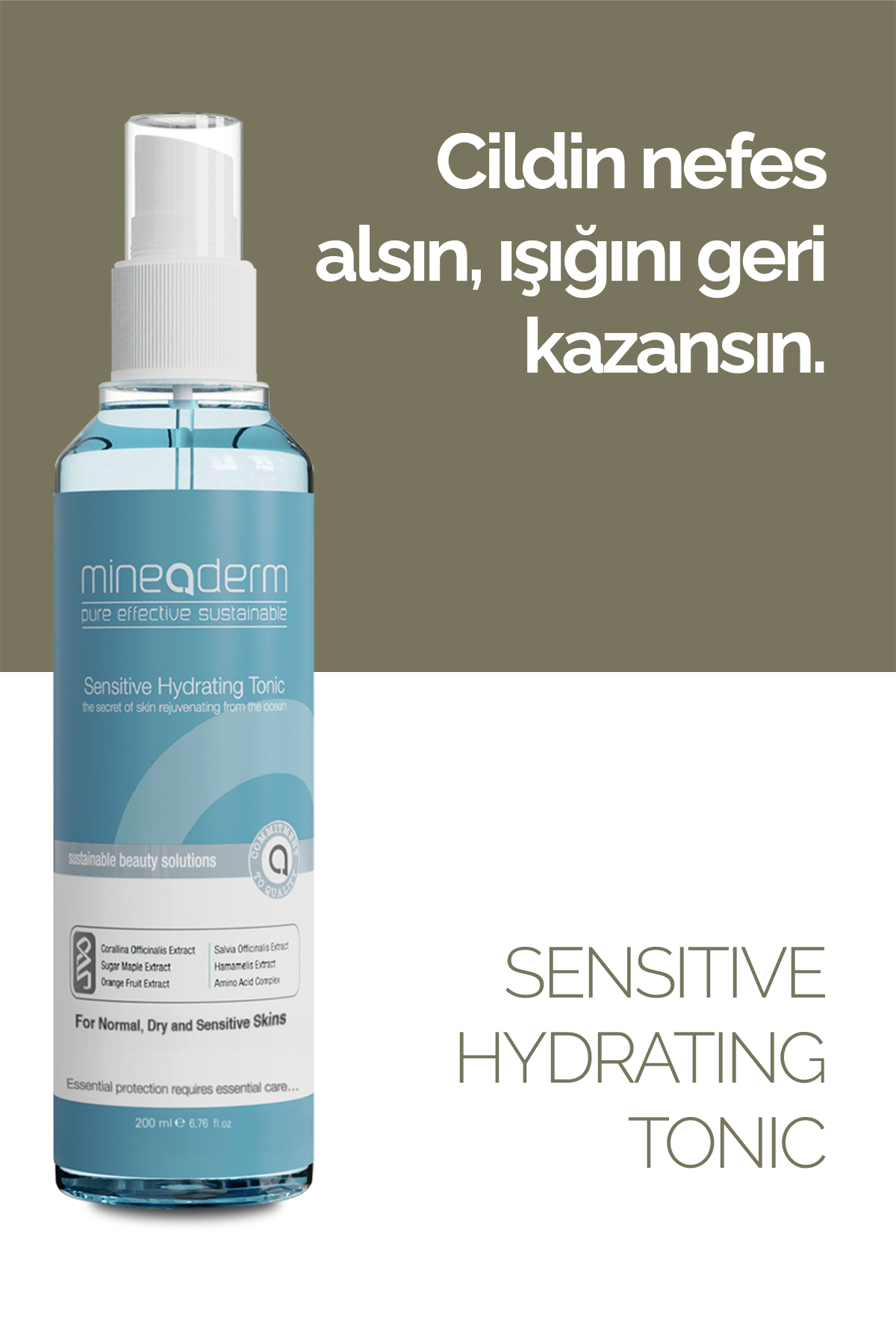 تونیک مرطوب کننده پوست حساس برای پوست‌های معمولی، خشک و حساس — 8680525350105 — تصویر 4 از 7