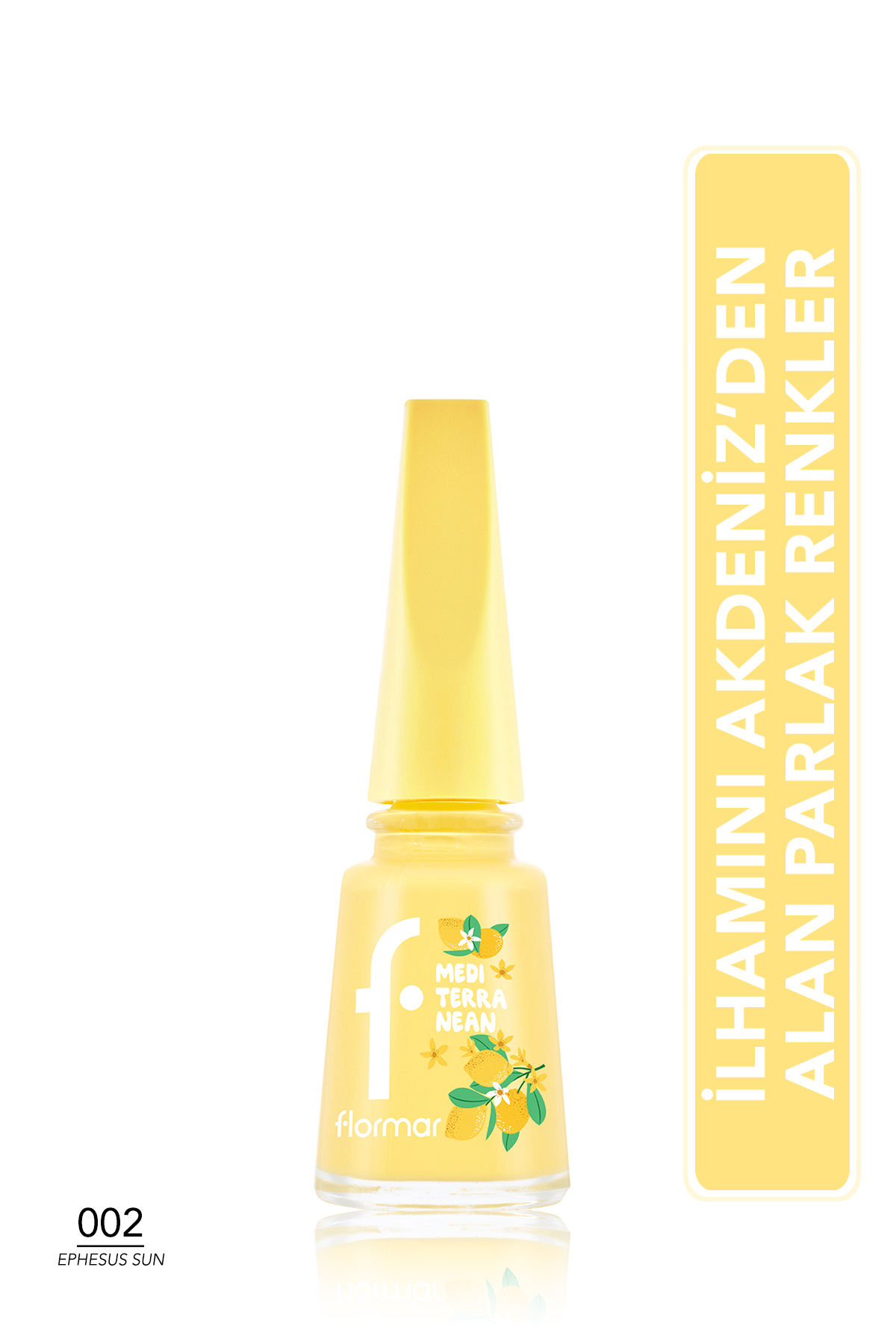 Flormar Mediterranean Yüksek Pigmentli & Parlak Bitişli Oje - 002 EPHESUS SUN - Fiyatı, Yorumları