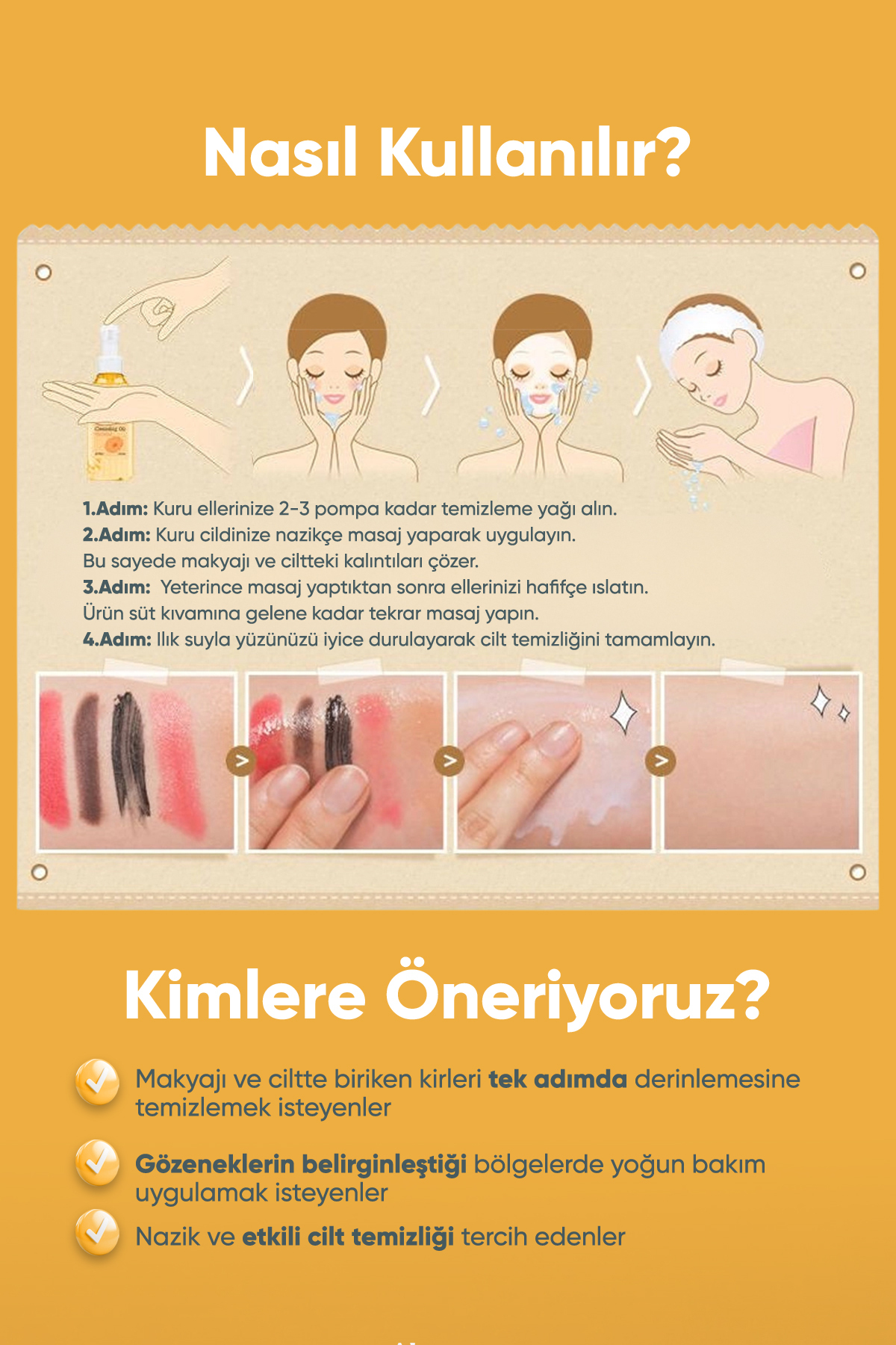 Aynısefa İçeren Gözenek Arındırıcı Makyaj Temizleme Yağı A'PIEU Calendula Cleansing Oil Pore Melting — 8112 — تصویر 5 از 6