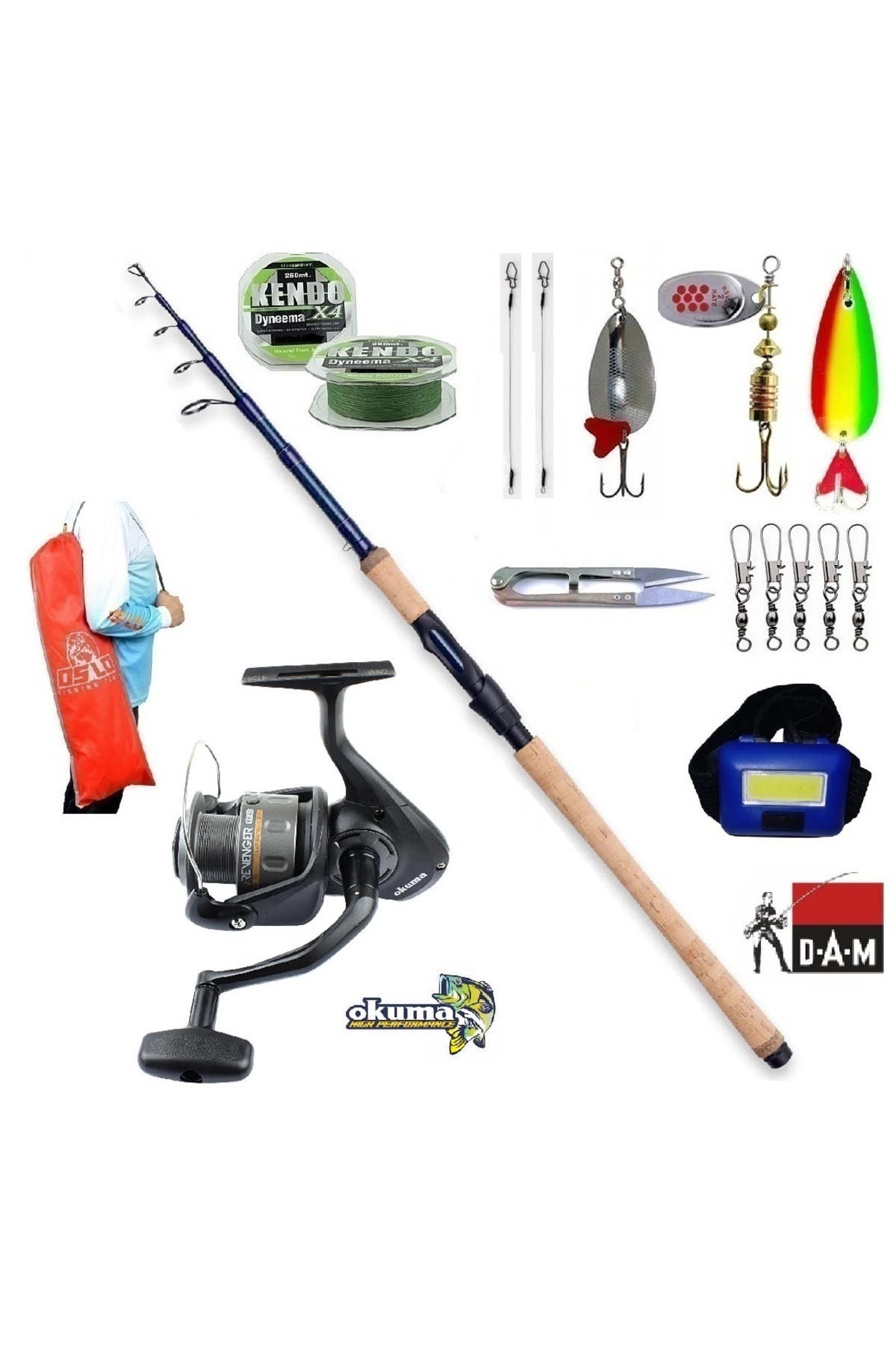 DAM Steelhead Iconic 270cm 7-28gr Okuma Revenger Rv-40 Turna Tele