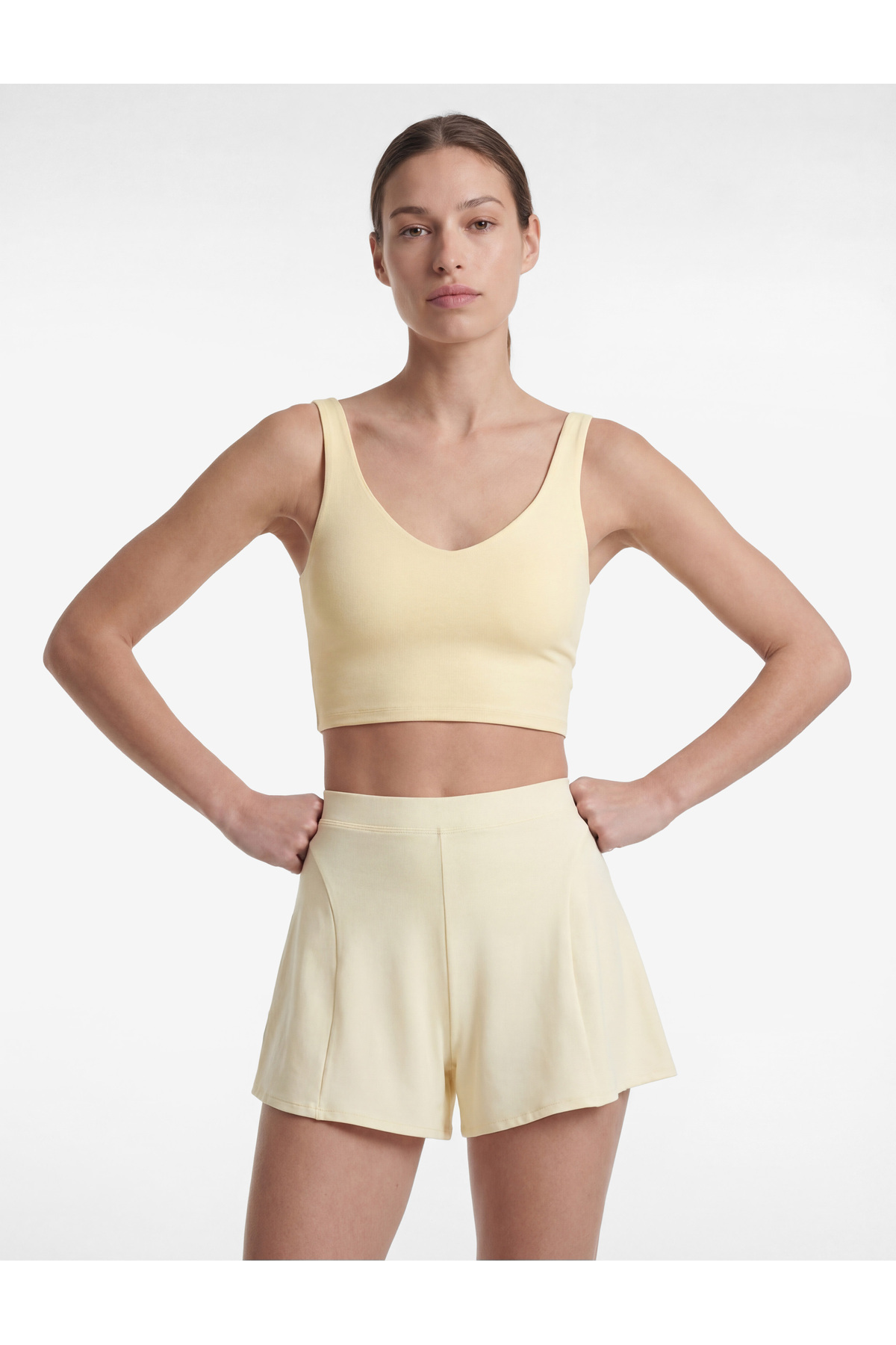 Koton Kolsuz V Yaka Slim Fit Sporcu Sütyeni görsel 2