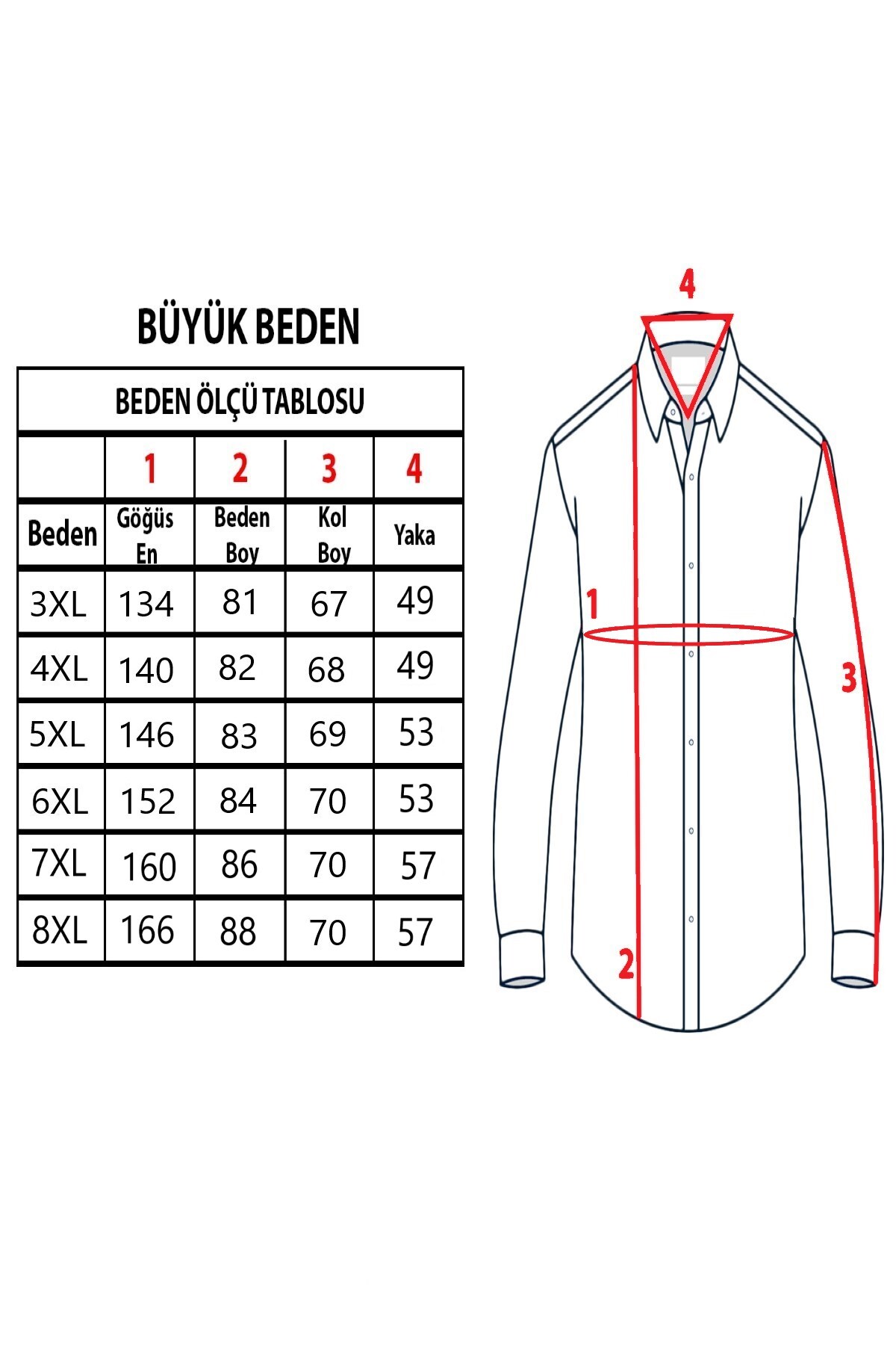 TOUSUS Erkek Büyük Beden Mavi-Gri Pamuk Düğmeli Yaka Cepli Uzun Kol Gömlek (6258) görsel 4