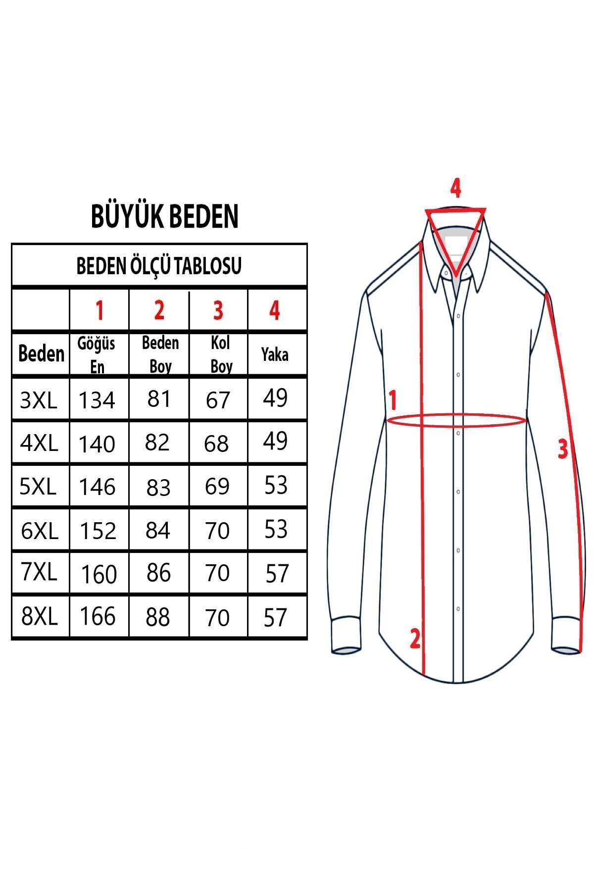 TOUSUS Erkek Büyük Beden Füme Pamuk Düğmeli Yaka Cepli Uzun Kol Gömlek (6601) görsel 4