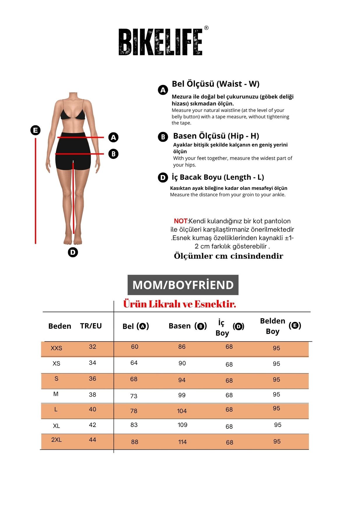 BİKELİFE  Kadın Yüksek Bel Boyfriend Likralı Pileli Mom Jeans - Görsel 3