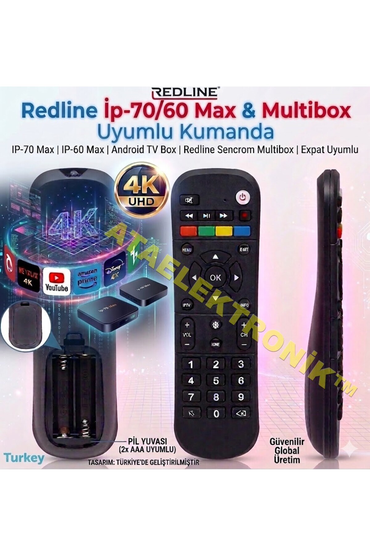 Rokld Station + Remote おまけ付き ATAELEKTRONİK Sencrom Onplus - Redrobox 4k - Redrobox X Android