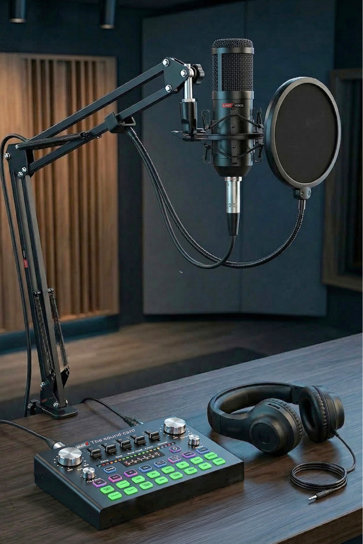 Lastvoice Bm800 Live Plus Head Plus Set Efektli Ses Kartı Mikrofon