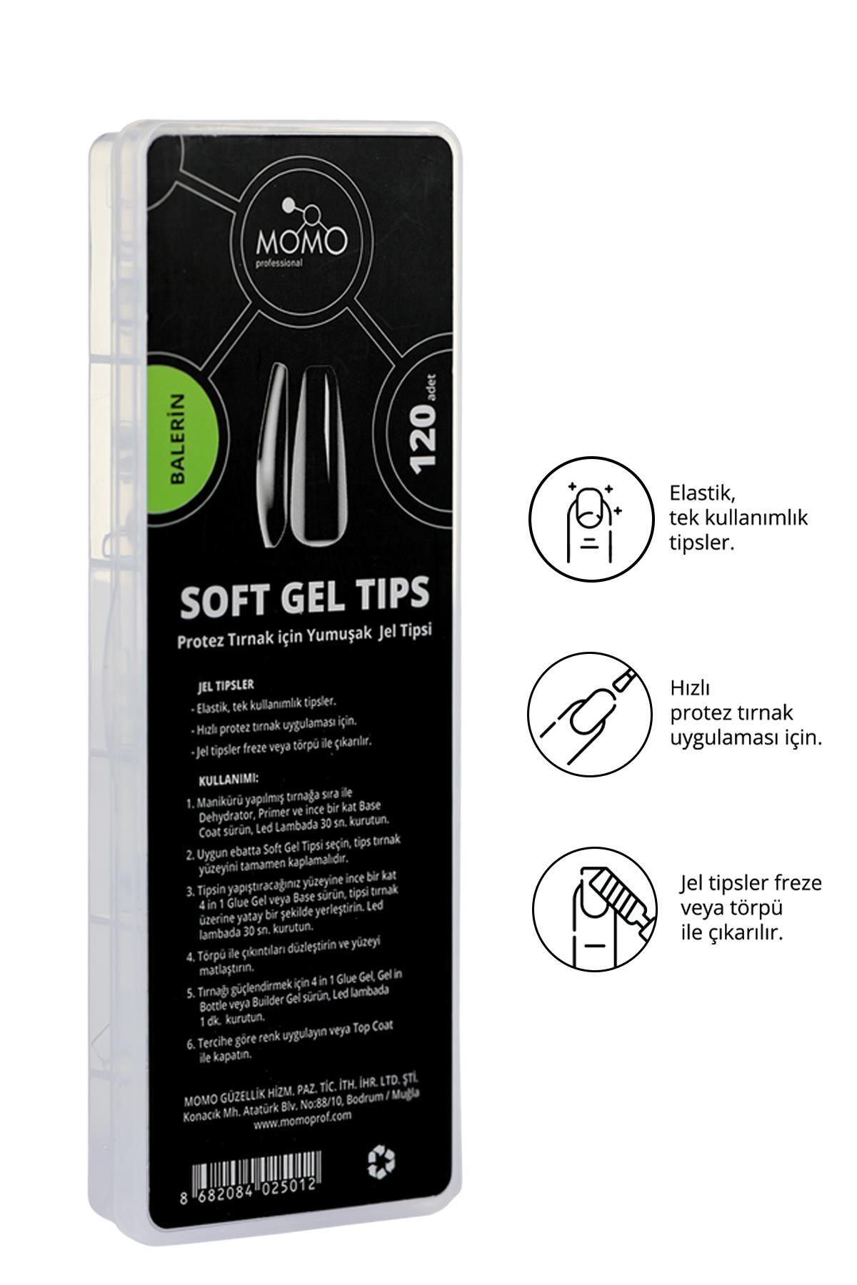 Tırnak Soft Gel Tips 120 Ad. (Balerin) — 8860102B06T07RK00 — تصویر 5 از 6