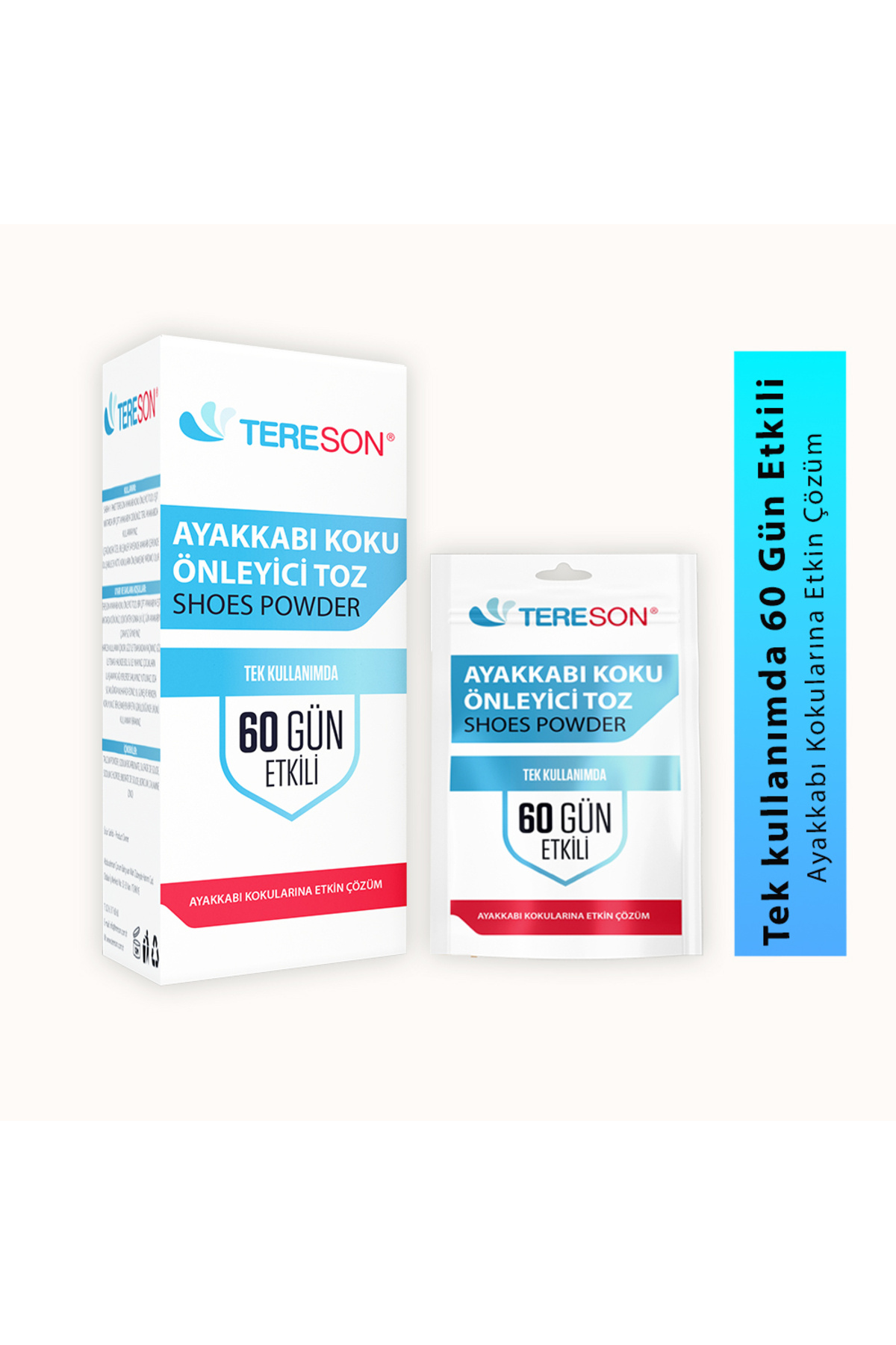 Koku Karşıtı Ayak Bakım Kremi 50 Ml (gümüş Iyon)+ayakkabı Koku Önleyici Toz 1 Kutuda 10 Adet — TeresonA — تصویر 4 از 6
