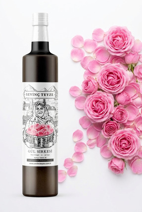 Organik Teyze Sevinç Teyze Doğal Fermente, Çiğ İçimlik, Katkısız Gül Sirkesi,...