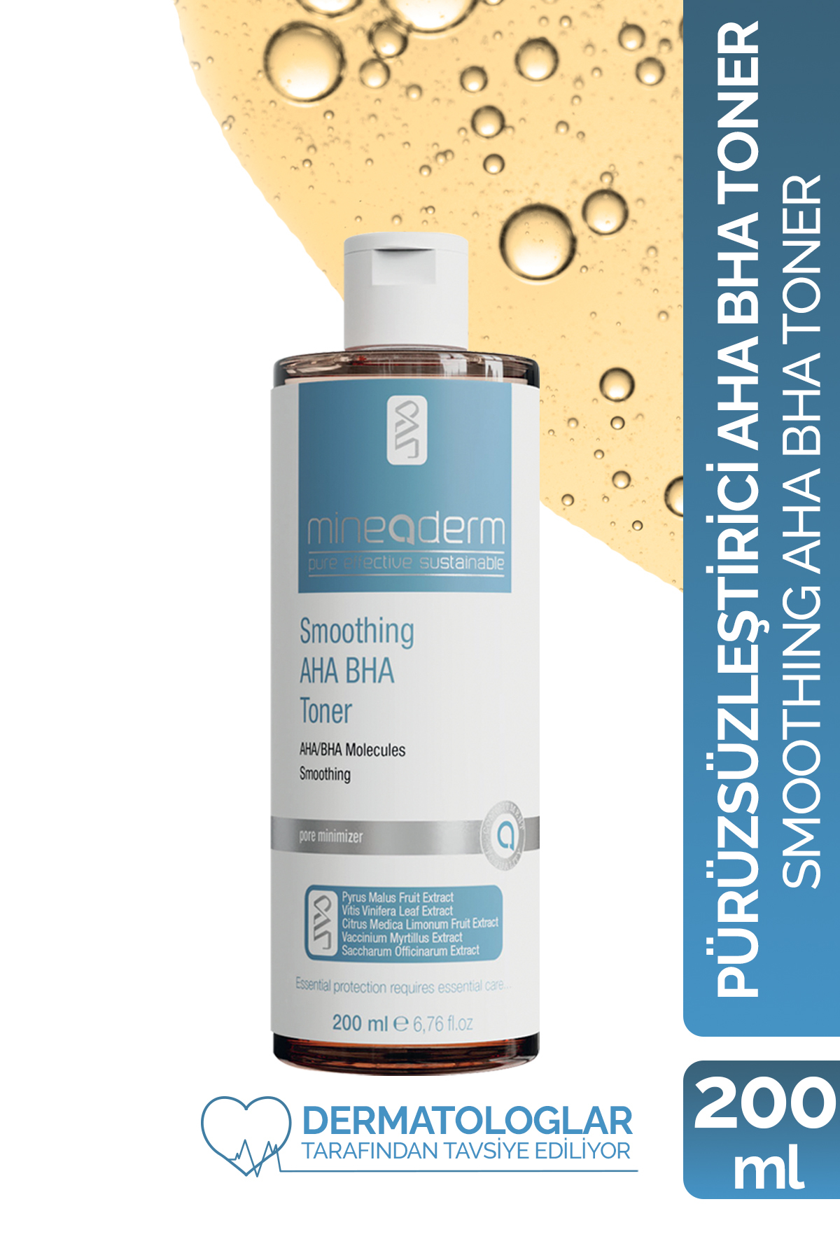 mineaderm Smoothing Aha Bha Toner / Pürüzsüzleştirici Aha Bha Tonik — Tüm cilt tipleri