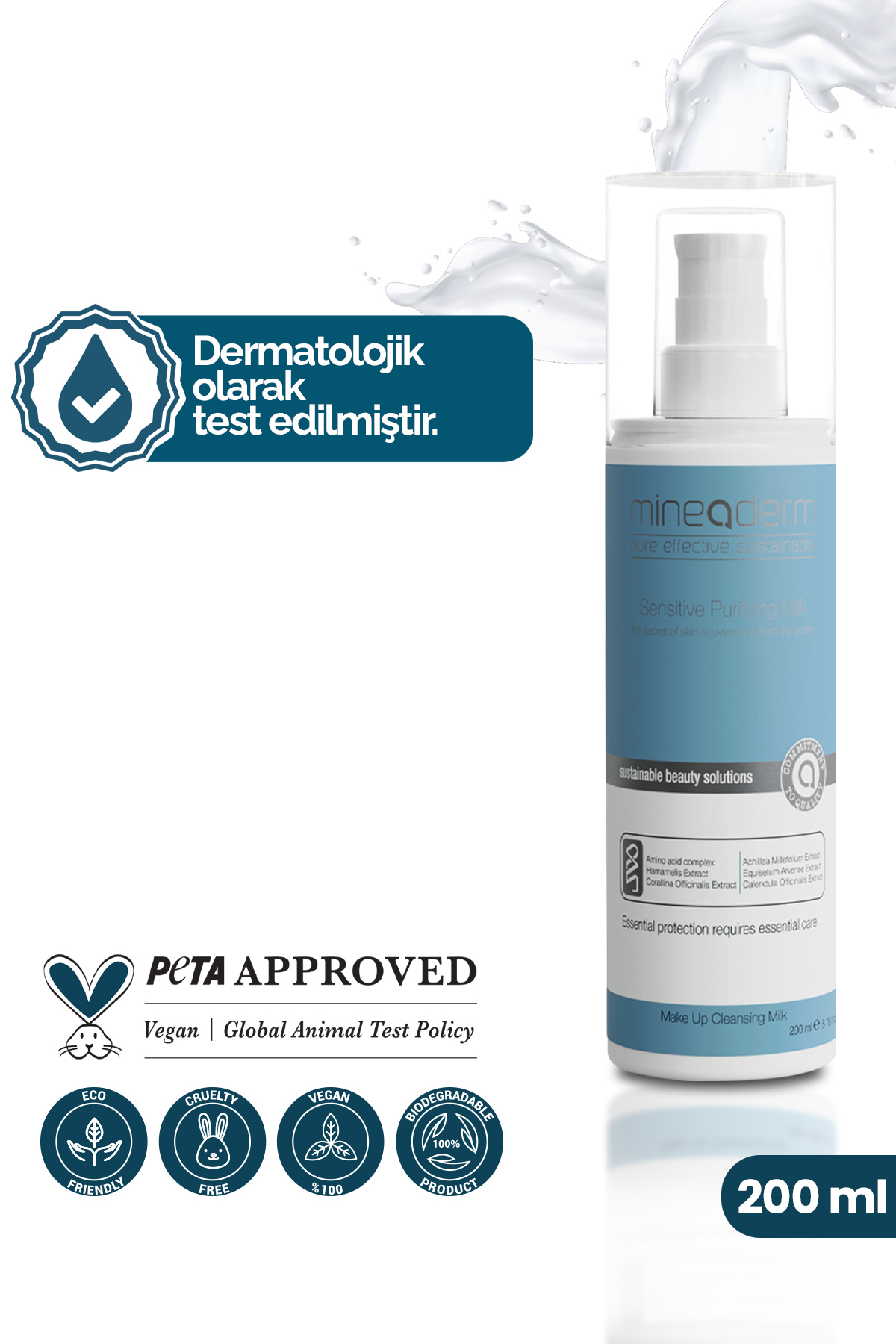 Hassas Ciltler İçin Temizleme Sütü / Sensitive Purifying Milk — 8680525350082 — تصویر 7 از 7