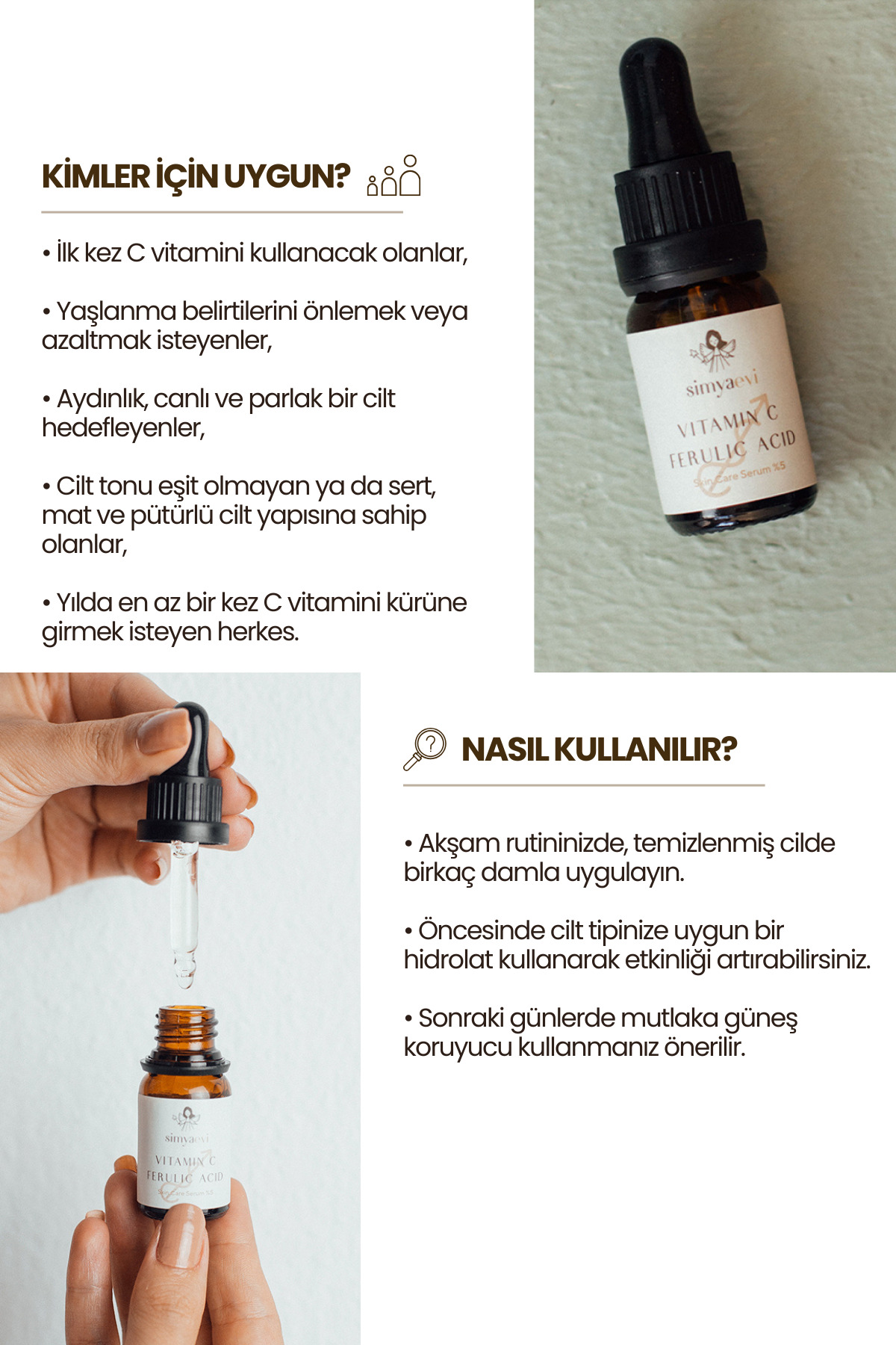 Vitamin C Ferulic Acid Cilt Bakım Serumu (%5) — 8681925062803 — تصویر 3 از 3