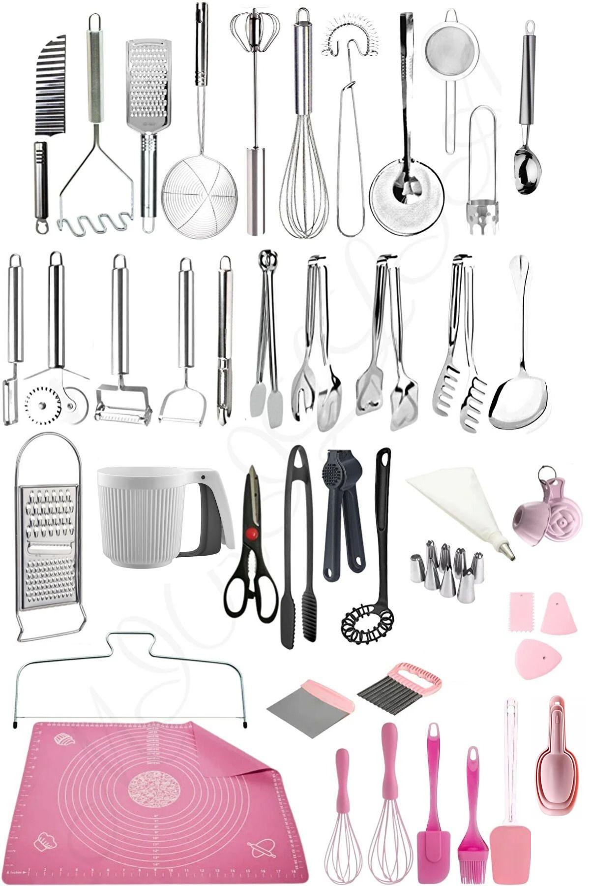 44 Piece Dowry Set, Dowry Package, Kitchen Tools, Service Tongs Set