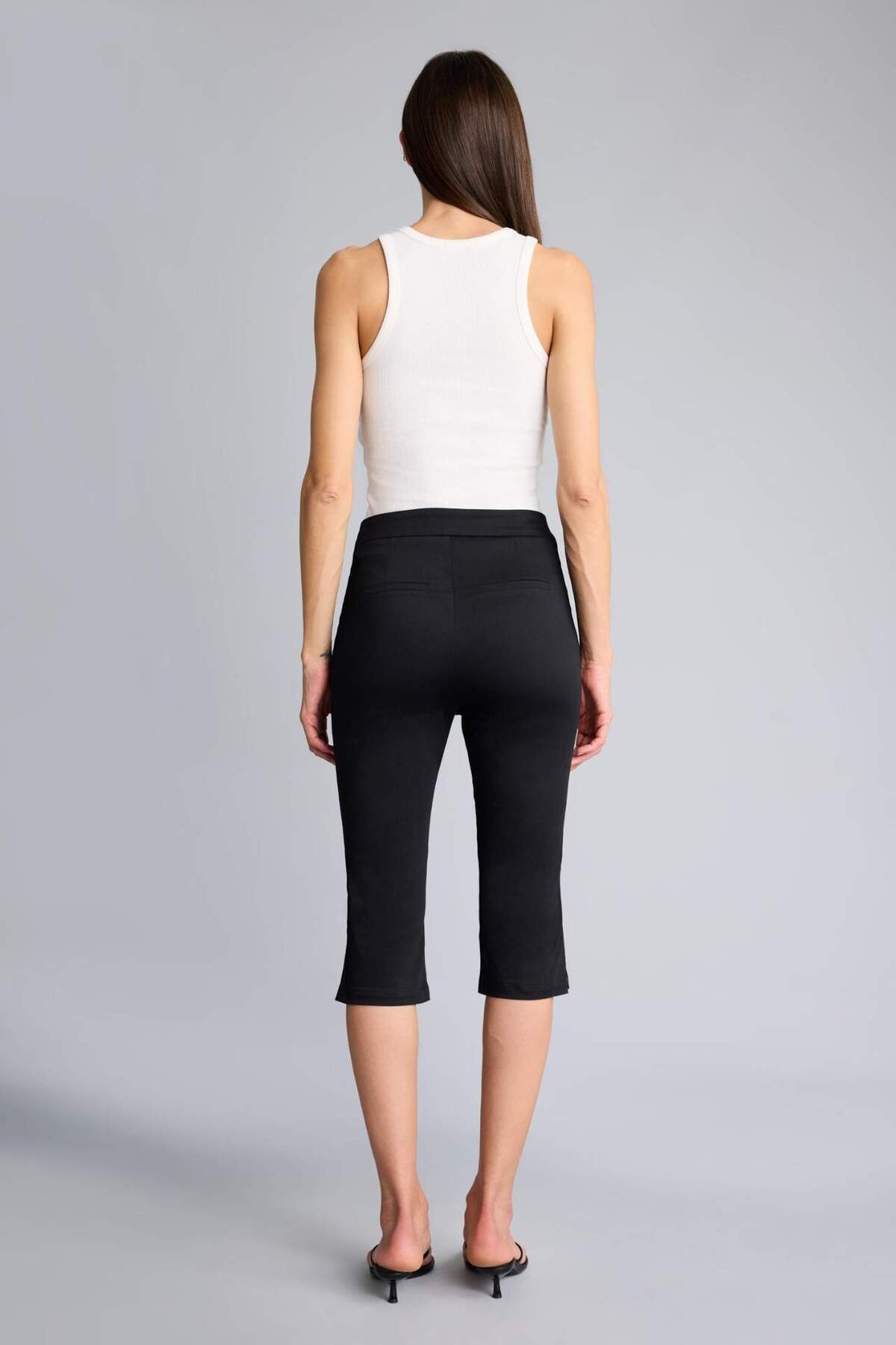 Defacto  Afra x Normal Bel Düz Paça Saten Kapri H1723AX26SM - Görsel 6