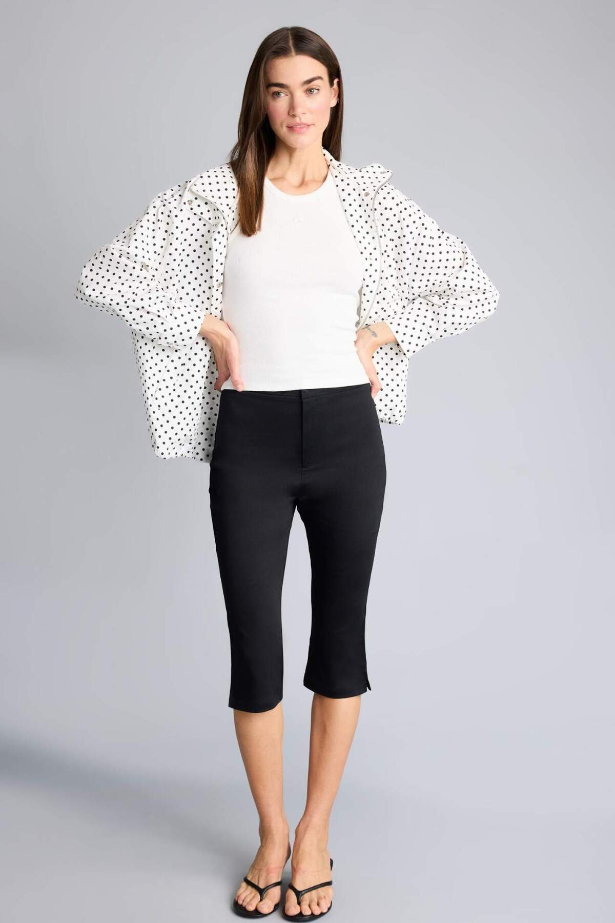 Defacto  Afra x Normal Bel Düz Paça Saten Kapri H1723AX26SM - Görsel 3