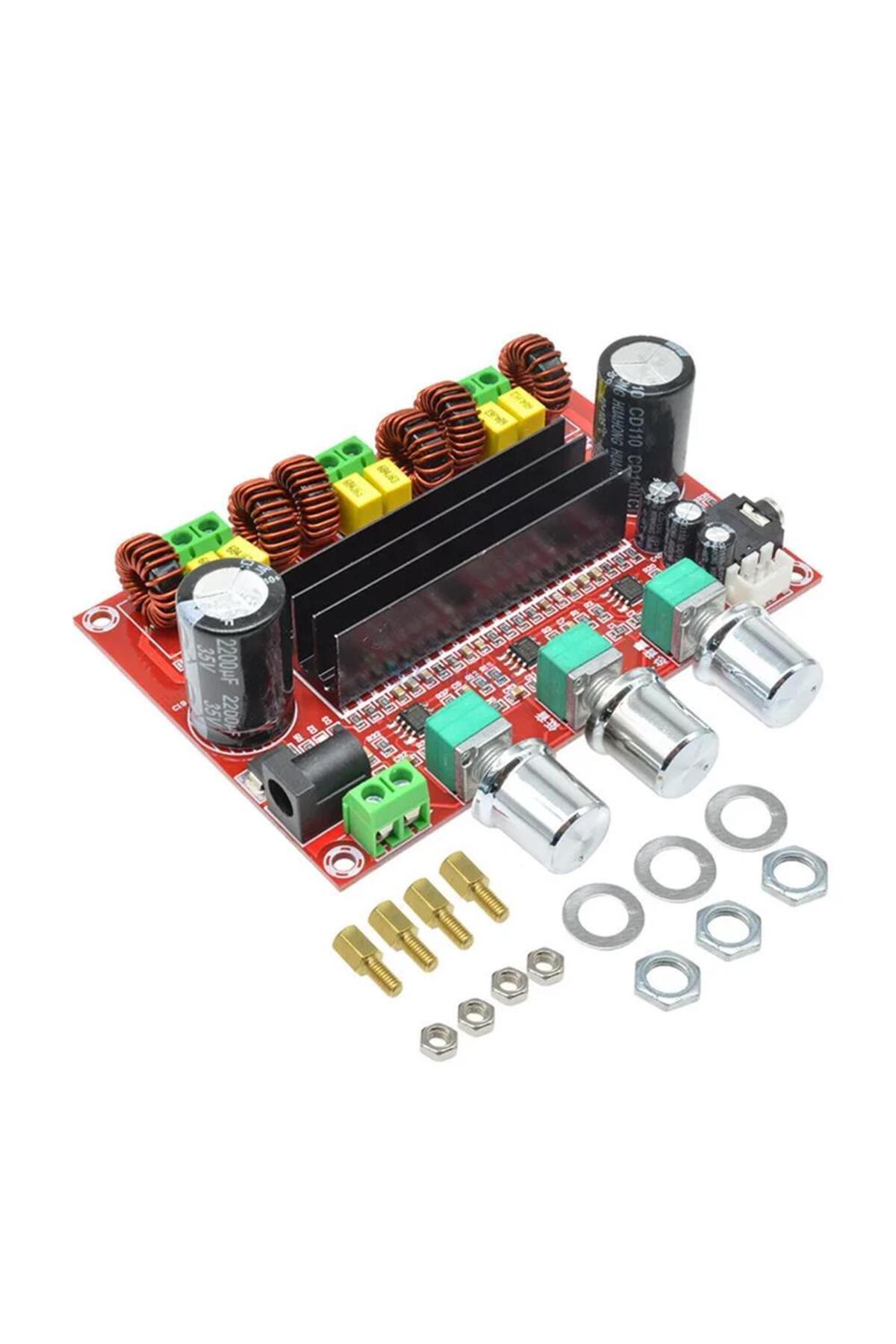 TLS Robotik TPA3116 12V-24V 2*50W + Subwoofer 3 Kanallı Dijital