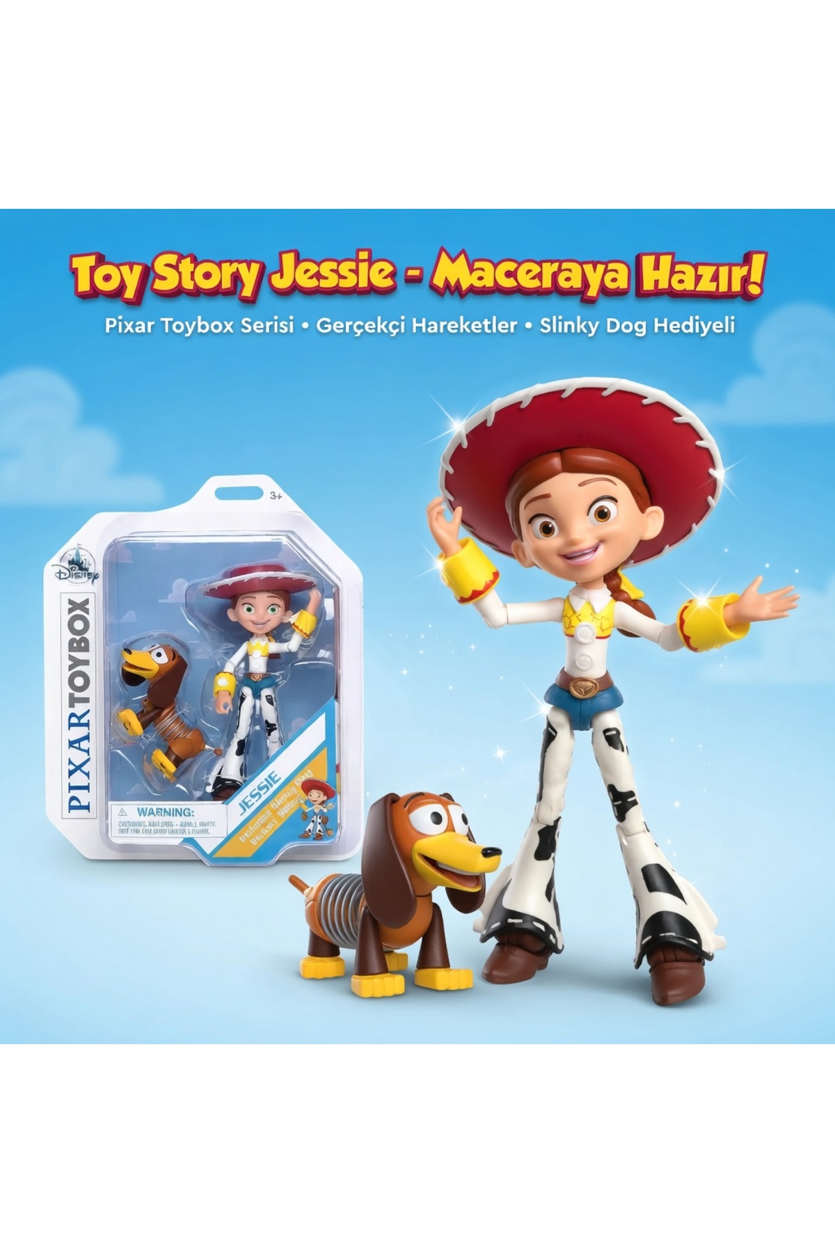 Natavanbutık Orijinal Disney Pixar Toy Story Toybox Jessie Figürü