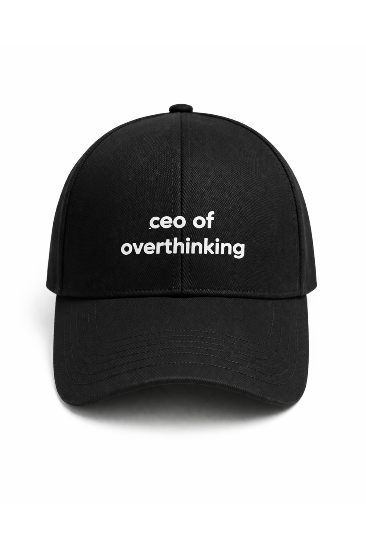 sf collection Unisex Ceo Of Overthinking Baskılı Spor Şapka, Ayarlanabilir Pamuklu Cap Günlük Kombin Şapkası görsel 5