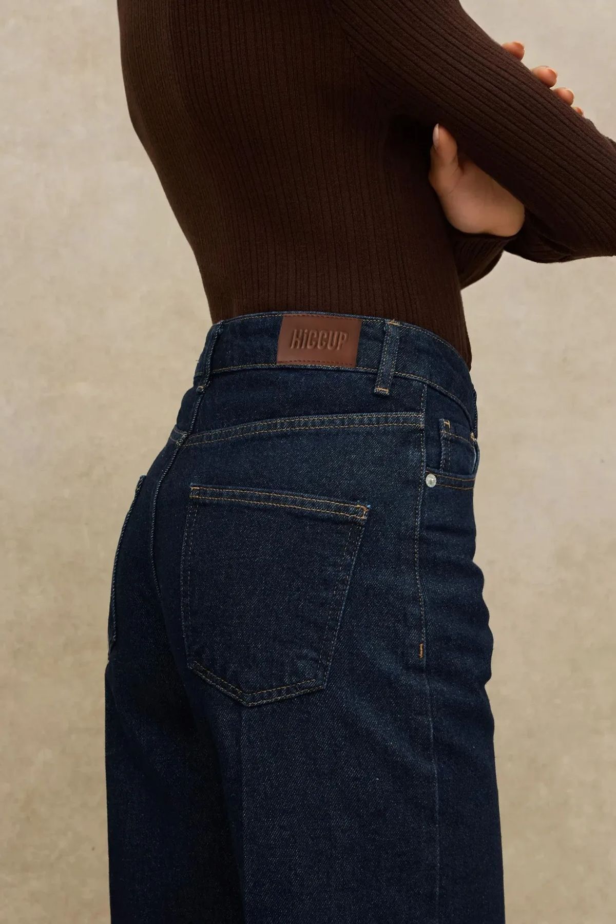 Hiccup  Geniş Paça Raw Kot Pantolon - Görsel 3