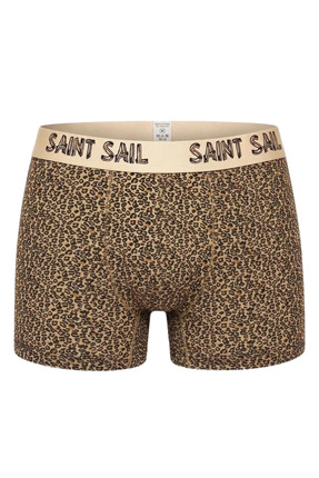 Saint Sail Wild Style Leopar Baskılı Özel Tasarım Erkek Boxer