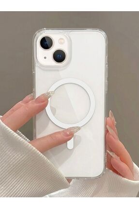 Powerfox Iphone 13 Uyumlu Gerçek Magsafe Özellikli Sert Şeffaf Kılıf