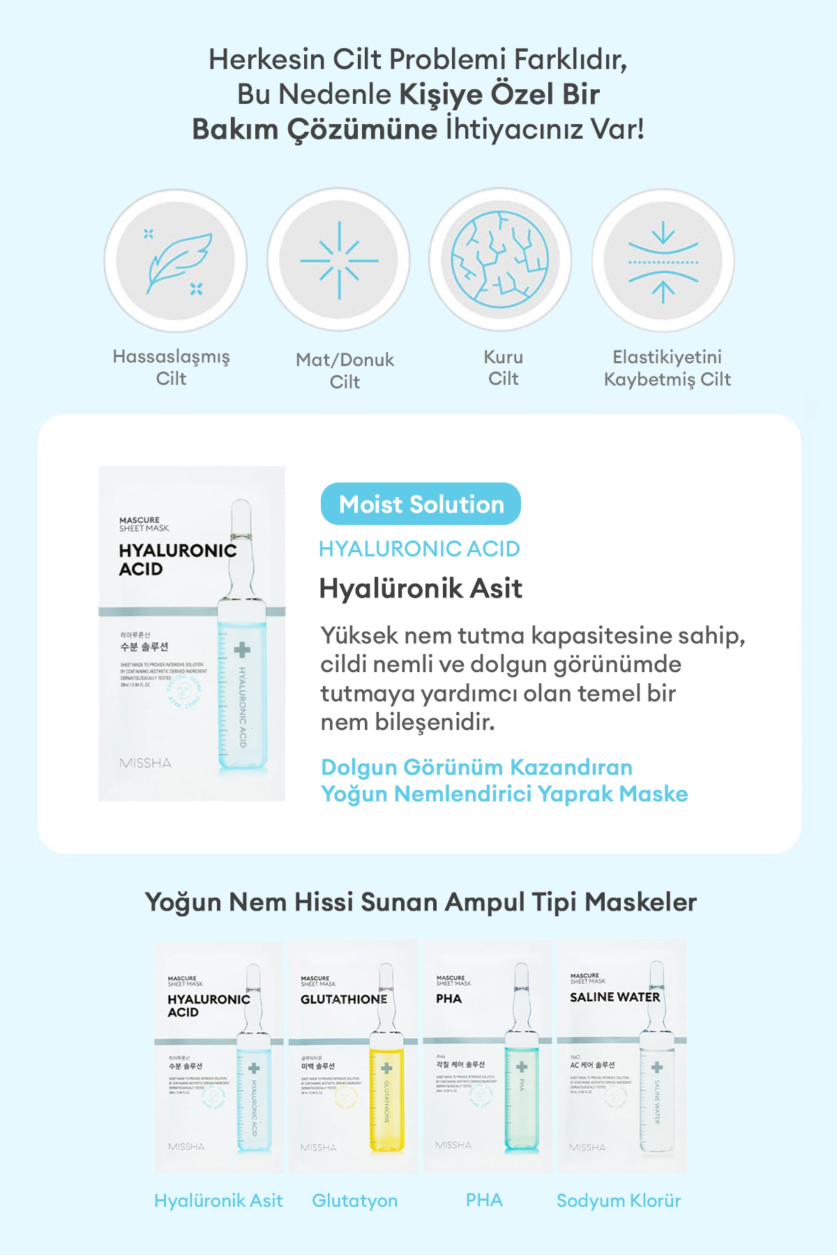 Hyalüronik Asit İçerikli Nemlendirici Maske Mascure Hydra Solution Sheet Mask Hyaluronic Acid — 111375 — تصویر 3 از 9