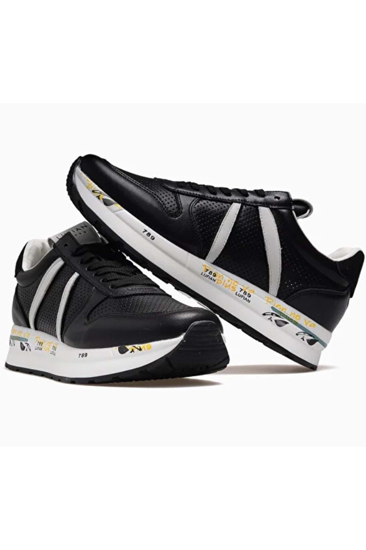 Lufian  111230305 Rex Sneaker Erkek Ayakkabı SİYAH - Görsel 7