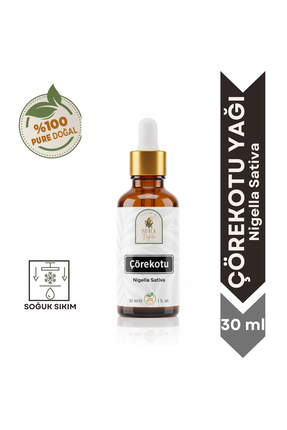 Sera Natura Çörekotu Yağı 30 ml. %100 Saf - ve Saç Dökülmesini Önleyici Soğuk...