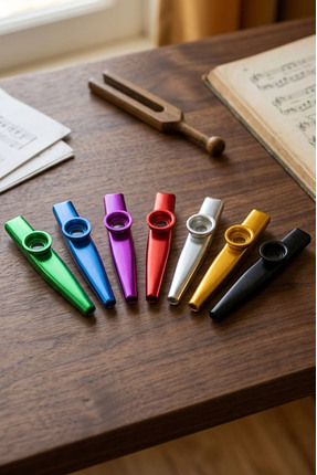 Midex KZ-25X Renkli Full Set Plastik Kazoo 7'li Set Tüm Renkler