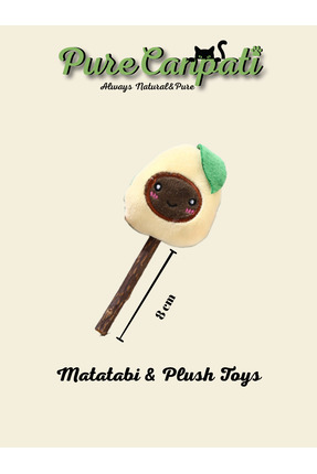 PureCanpati Matatabi Stick Peluş Kedi Oyuncağı – Catnipli Doğal Oyuncak