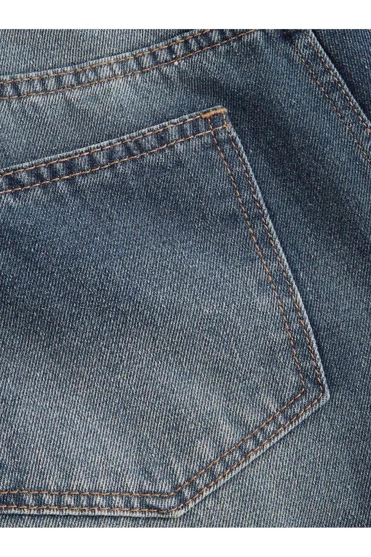 Fro line  Kadın yeşil tint yüksek bel Jean pantolon - Görsel 4