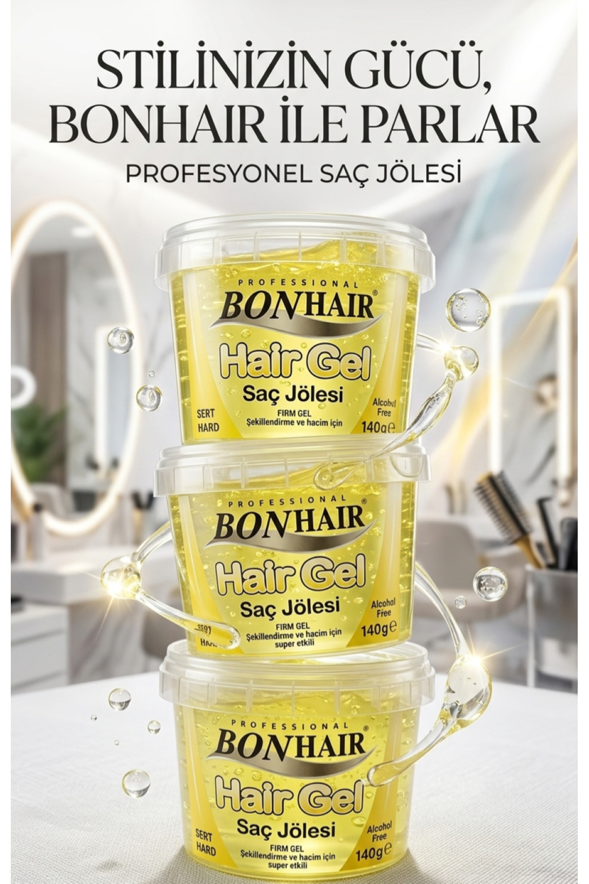 Sarı süper Jel Jöle Sert Tutuş — 140 sarı jöle Sert Tutuş — تصویر 3 از 4