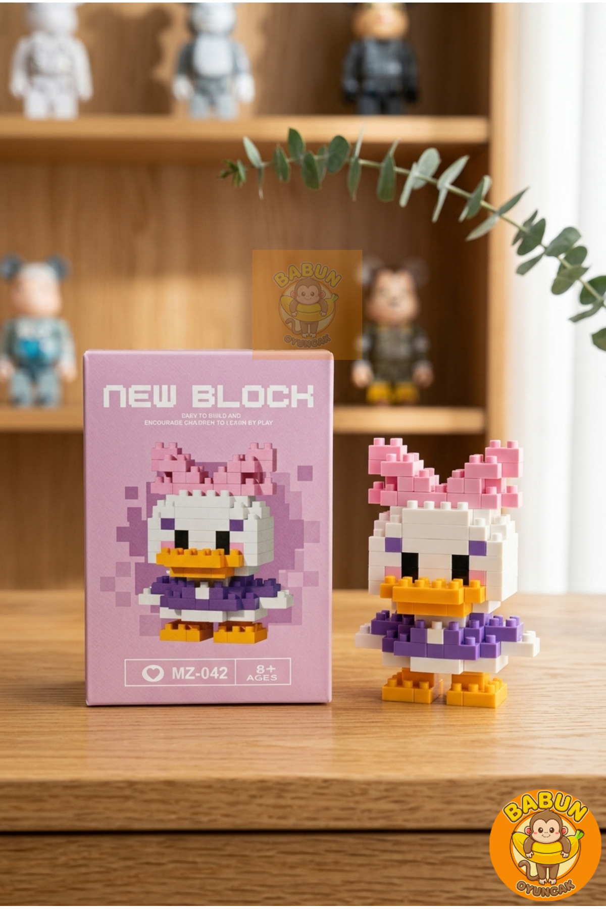 クラフト・布製品 love.donald.duck0526 Bricks Daisy Duck Karakter Figürü 3D Yapboz Puzzle Yapı