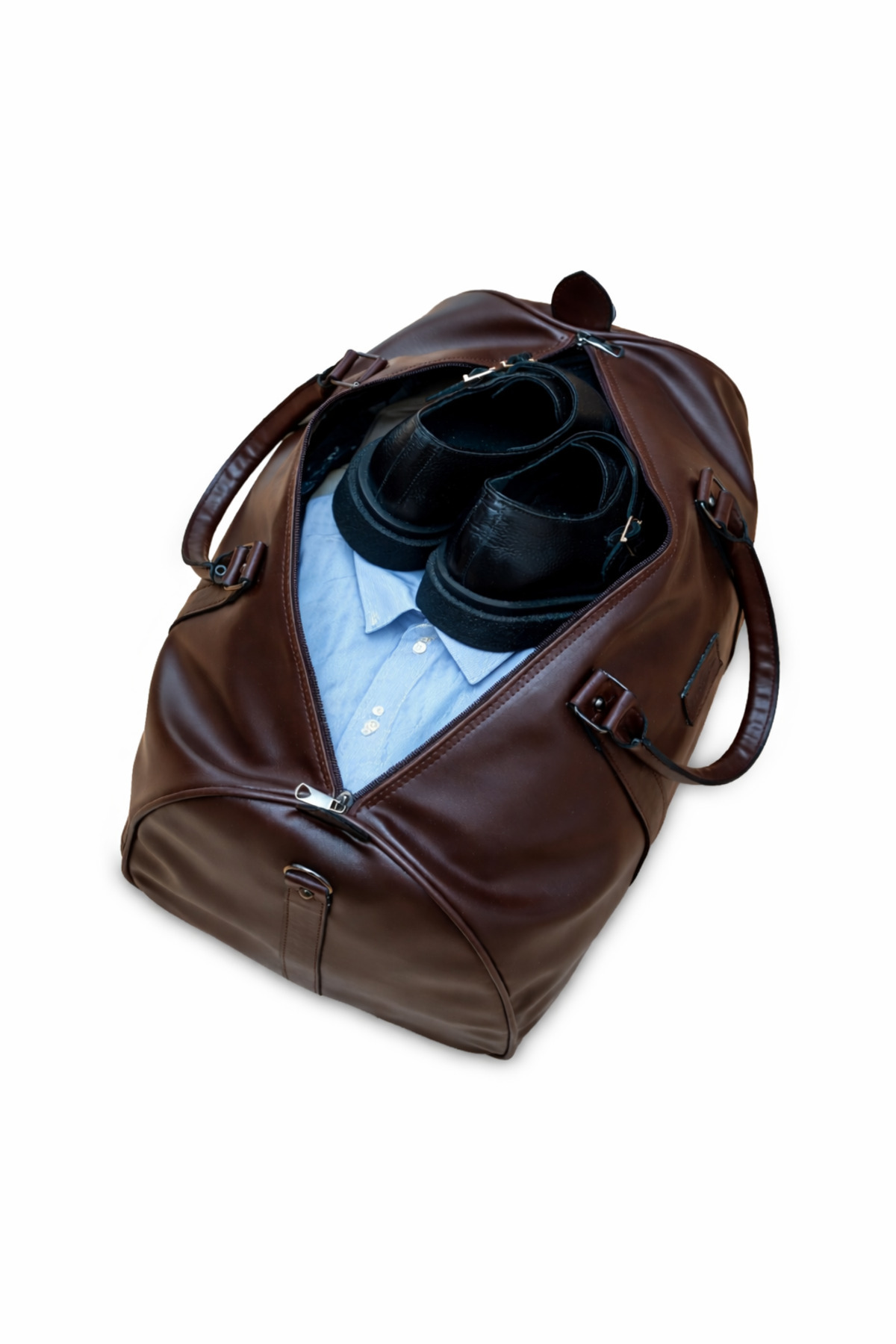 Wilson  Klasik Vegan Deri Unisex Seyahat Spor Hastane El ve Omuz Çantası Kabin Boy El Valizi Hostes Bavulu - Görsel 4