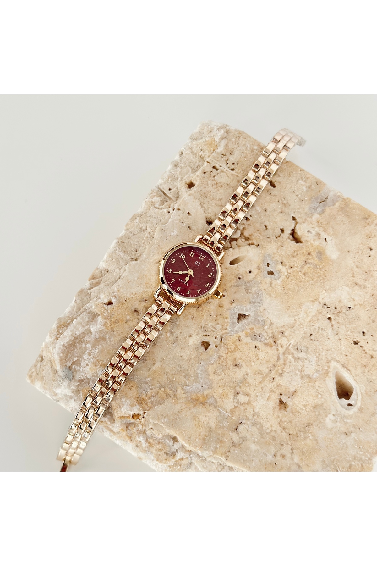 Vesce Atelier  Patte Gold Saat Bordo