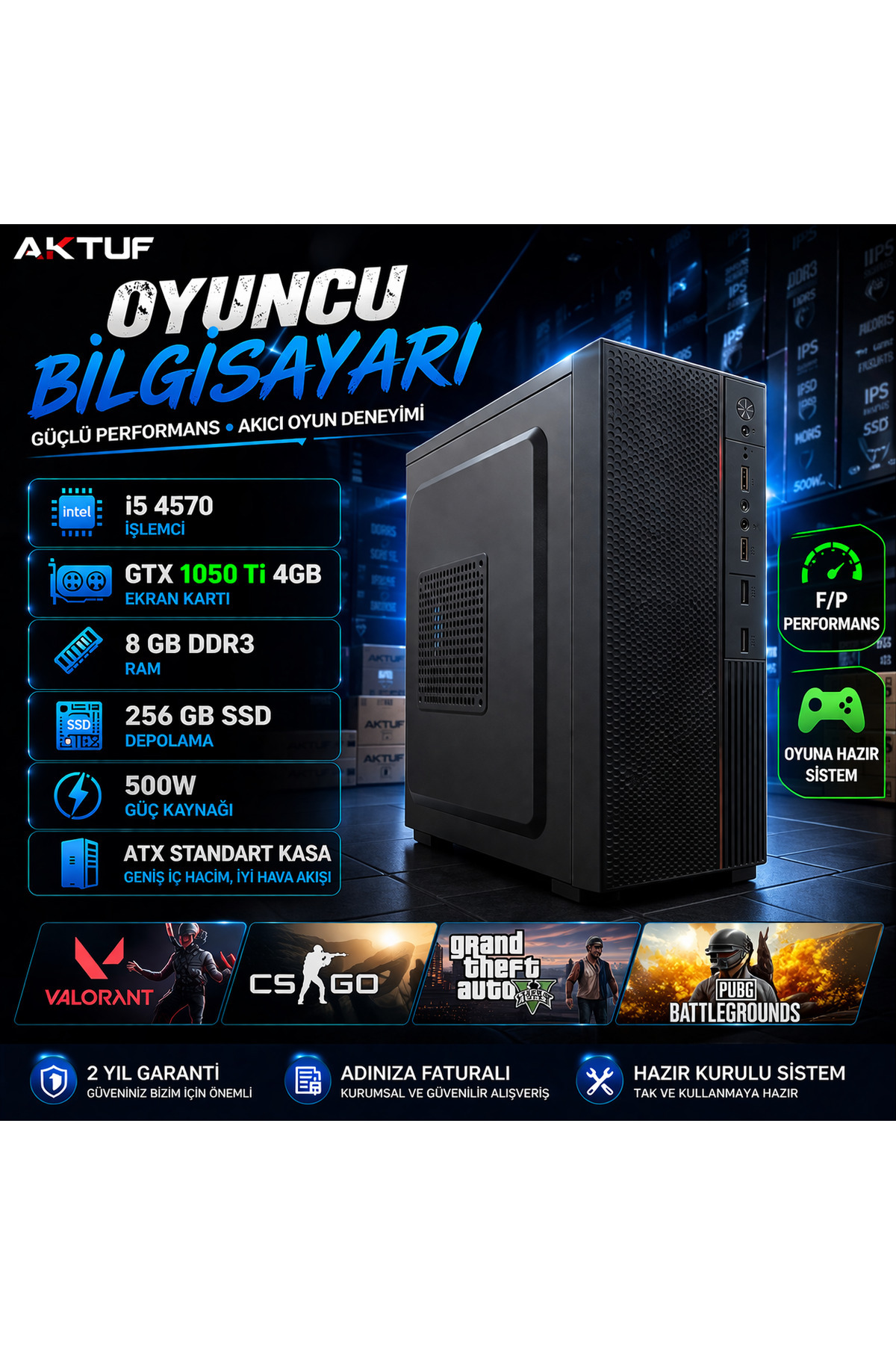 W*a様 i5 4690 gtx960 SSD 240GB H81Mini-IT 240 Oyuncu Bilgisayarı