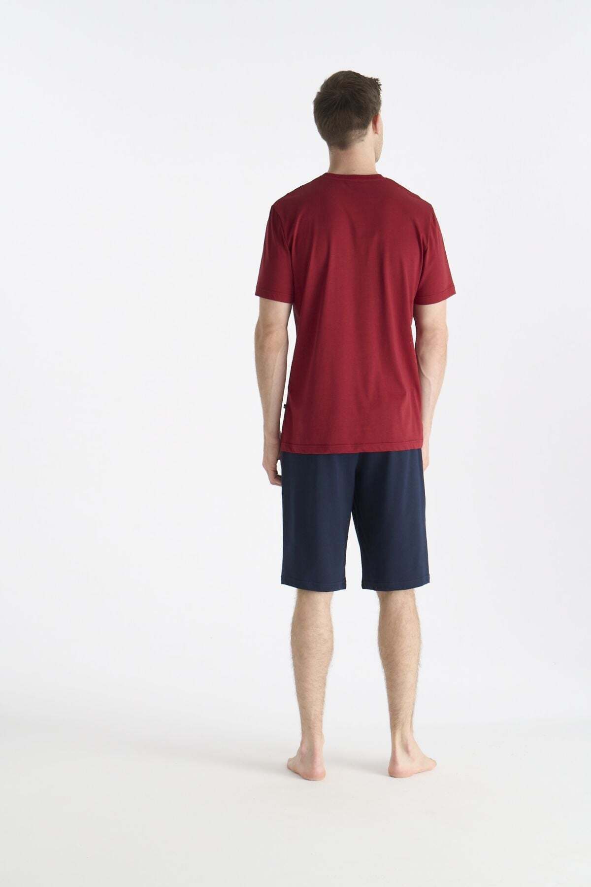 ست پیژامه و لباس خواب مردانه یقه کلاسیک | یو اس پولو U.S. Polo Assn. USP19021 TR - تصویر 3