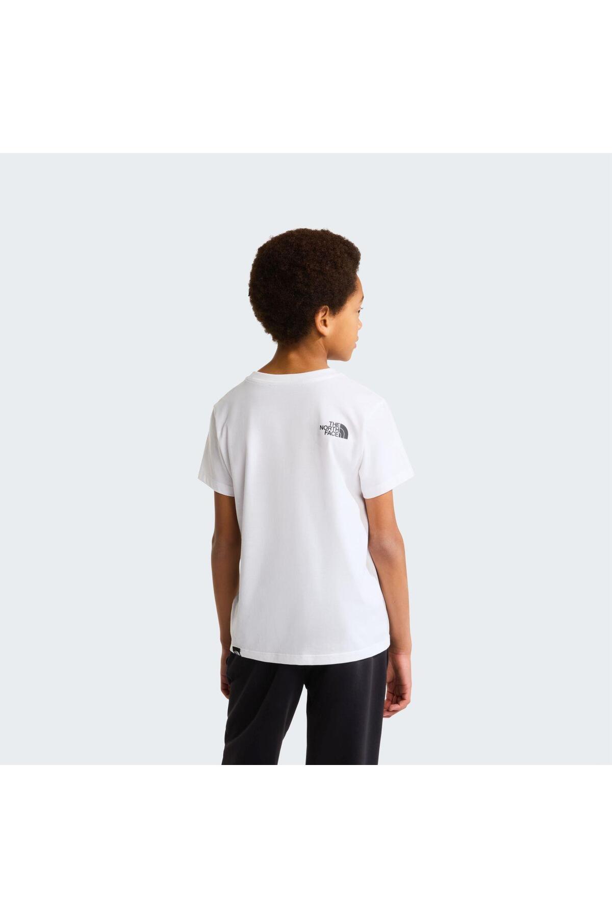 THE NORTH FACE TEEN SIMPLE DOME REGULAR SS TEE Genç Çocuk Tişört NF0A87T4FN41 Beyaz-XL görsel 4