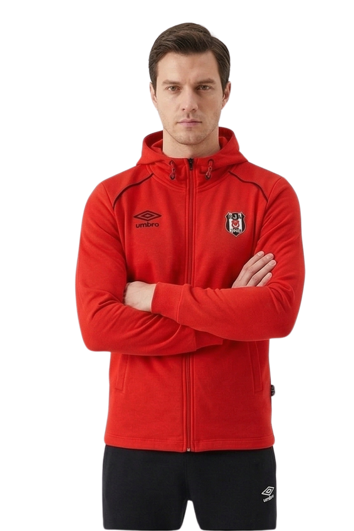 Beşiktaş BEŞİTAŞ UMBRO LEBRON HOODİE KIRMIZI SWEAT görsel 3