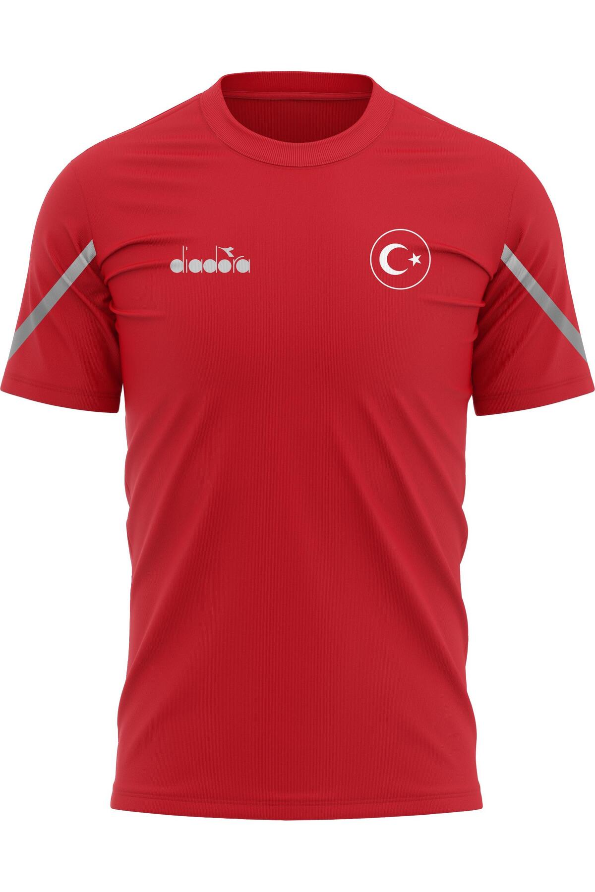 Diadora Alto 25 Milli Takım Antrenman Tişört Kırmızı