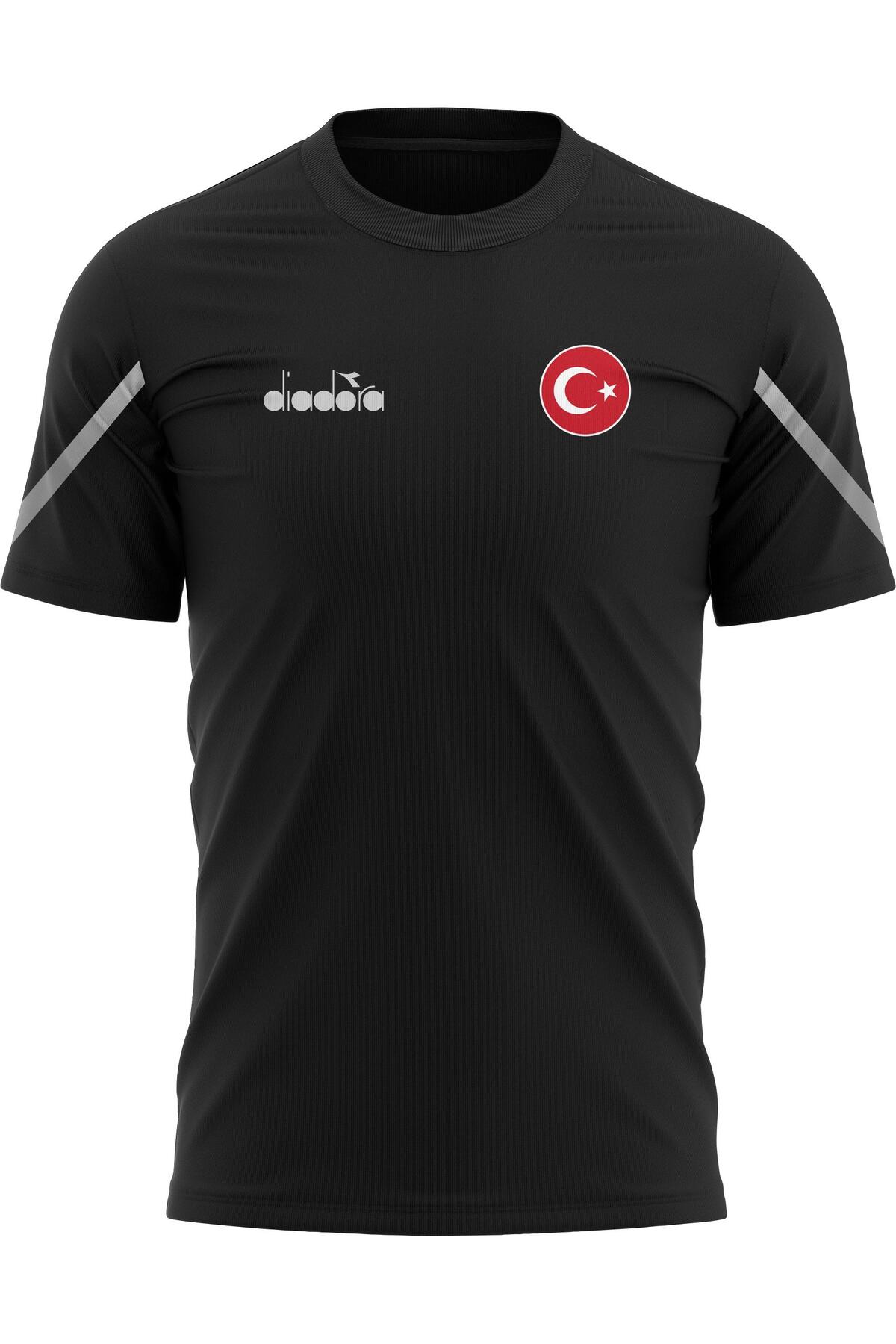 Diadora Alto 25 Milli Takım Antrenman Tişört Siyah