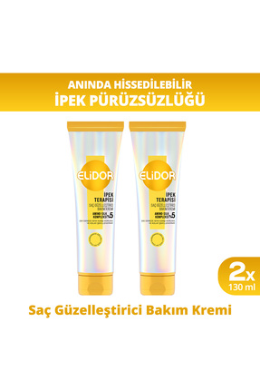Elidor Saç Güzelleştirici Bakım Kremi İpek Terapisi 130 ml x2