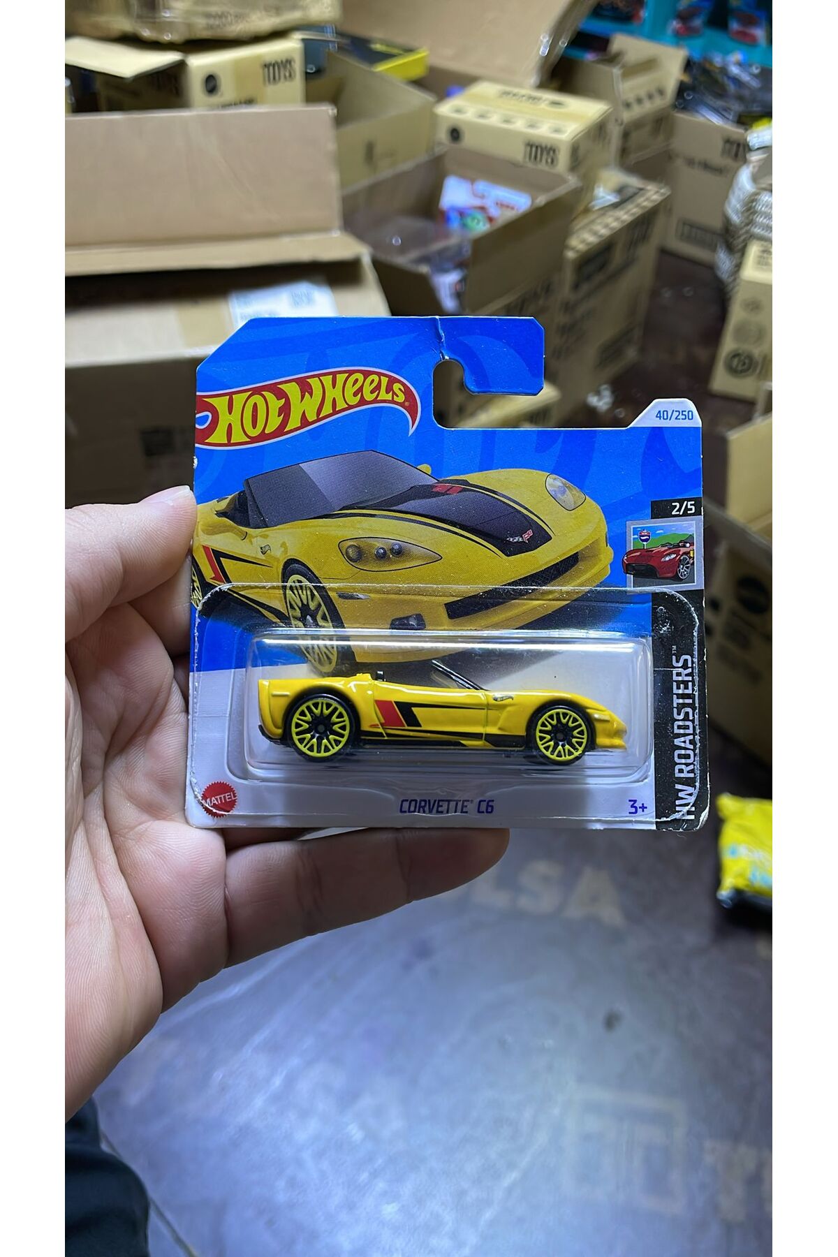 HOT WHEELS Corvette C6 Sarı Metal Oyuncak Araba 1:64 - Fiyatı