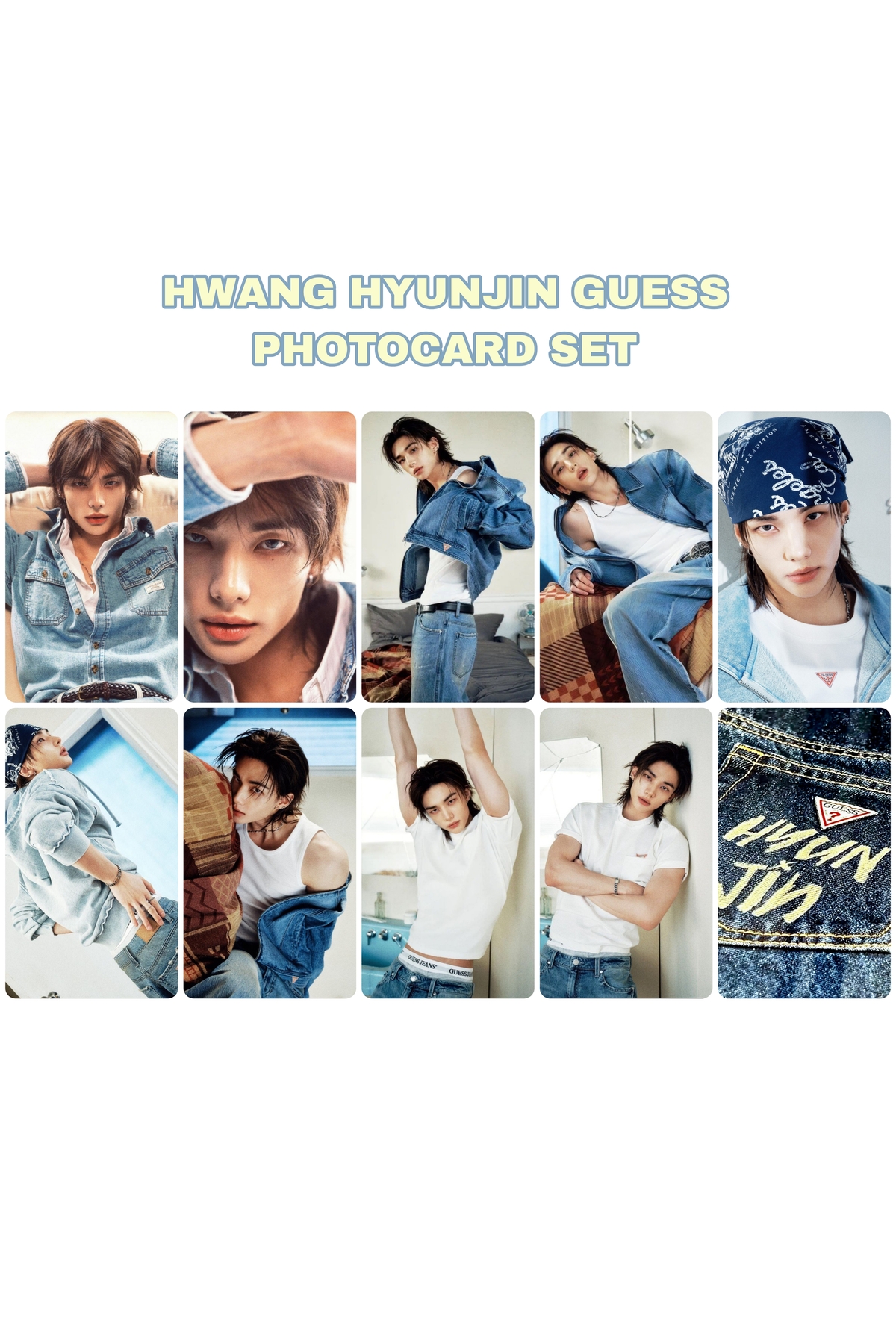 ヒョンジン　バック　パンプレット　セット Sntay Stray Kids Hyunjin Guess Vers. Fotokart seti - Fiyatı, Yorumları