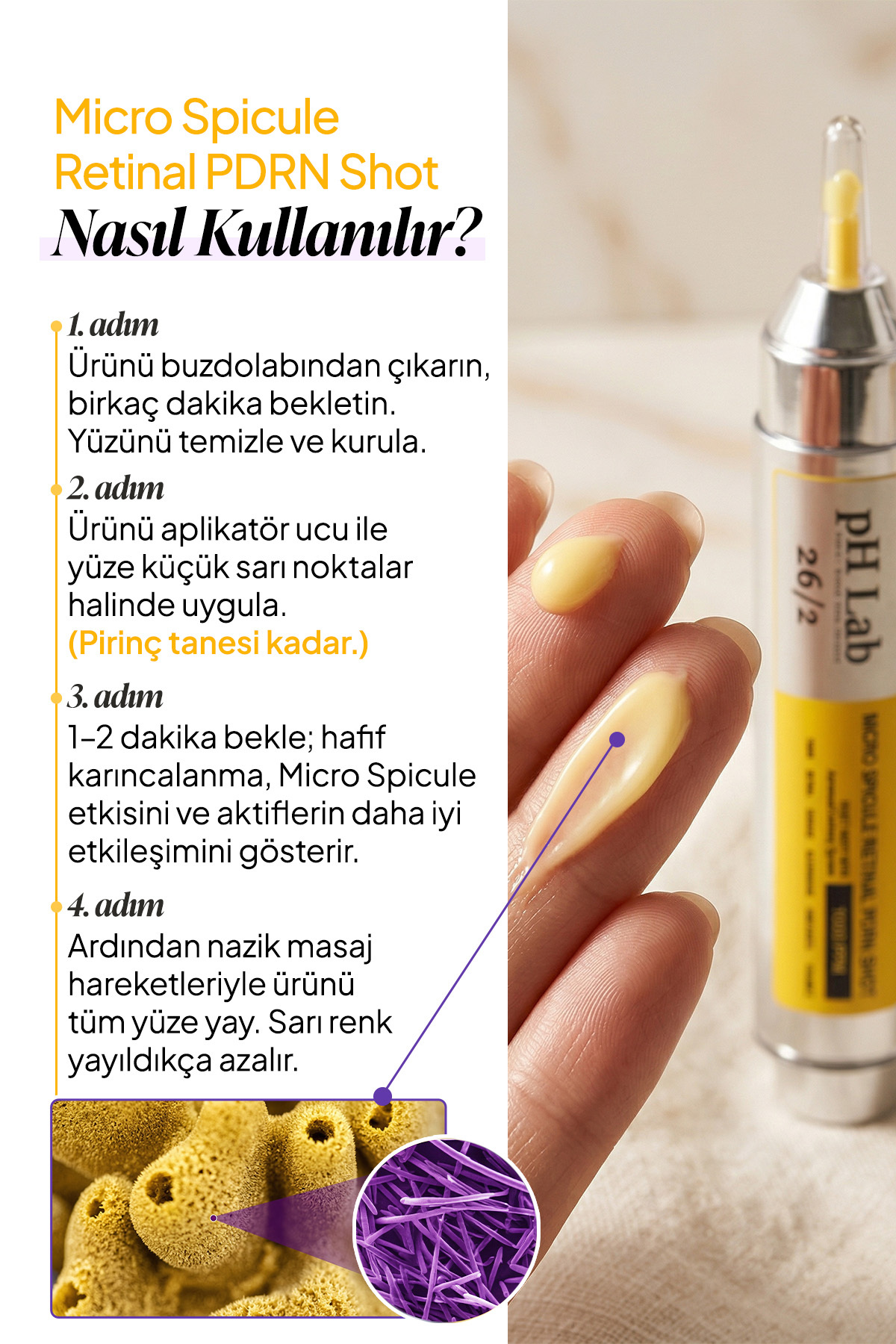 pHLab Micro Spicule Retinal PDRN Shot — PHPDR-01 — تصویر 7 از 8