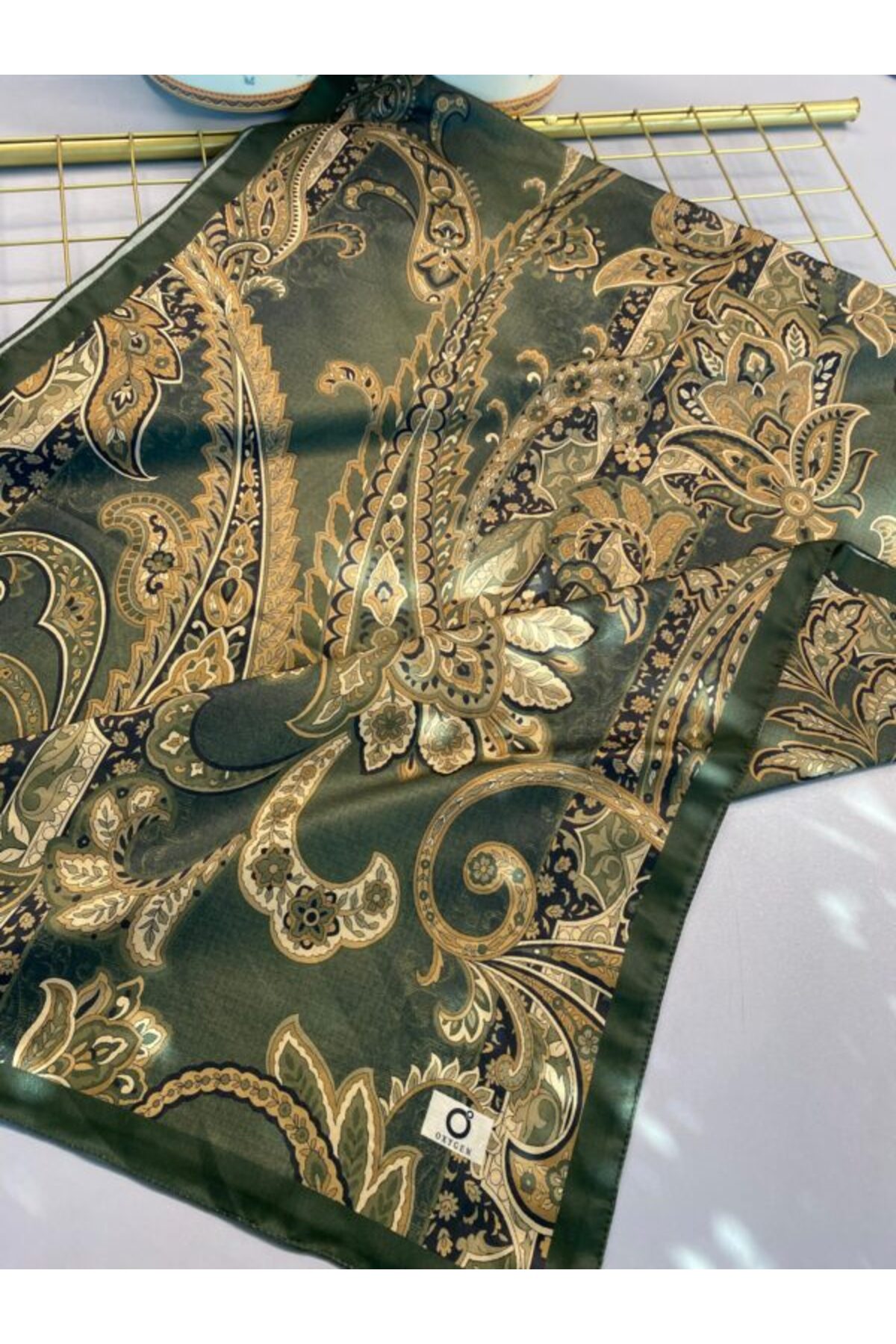 Oxygen Scarfs İnci Gecesi Desen Pamuk İpek Şal-10004-