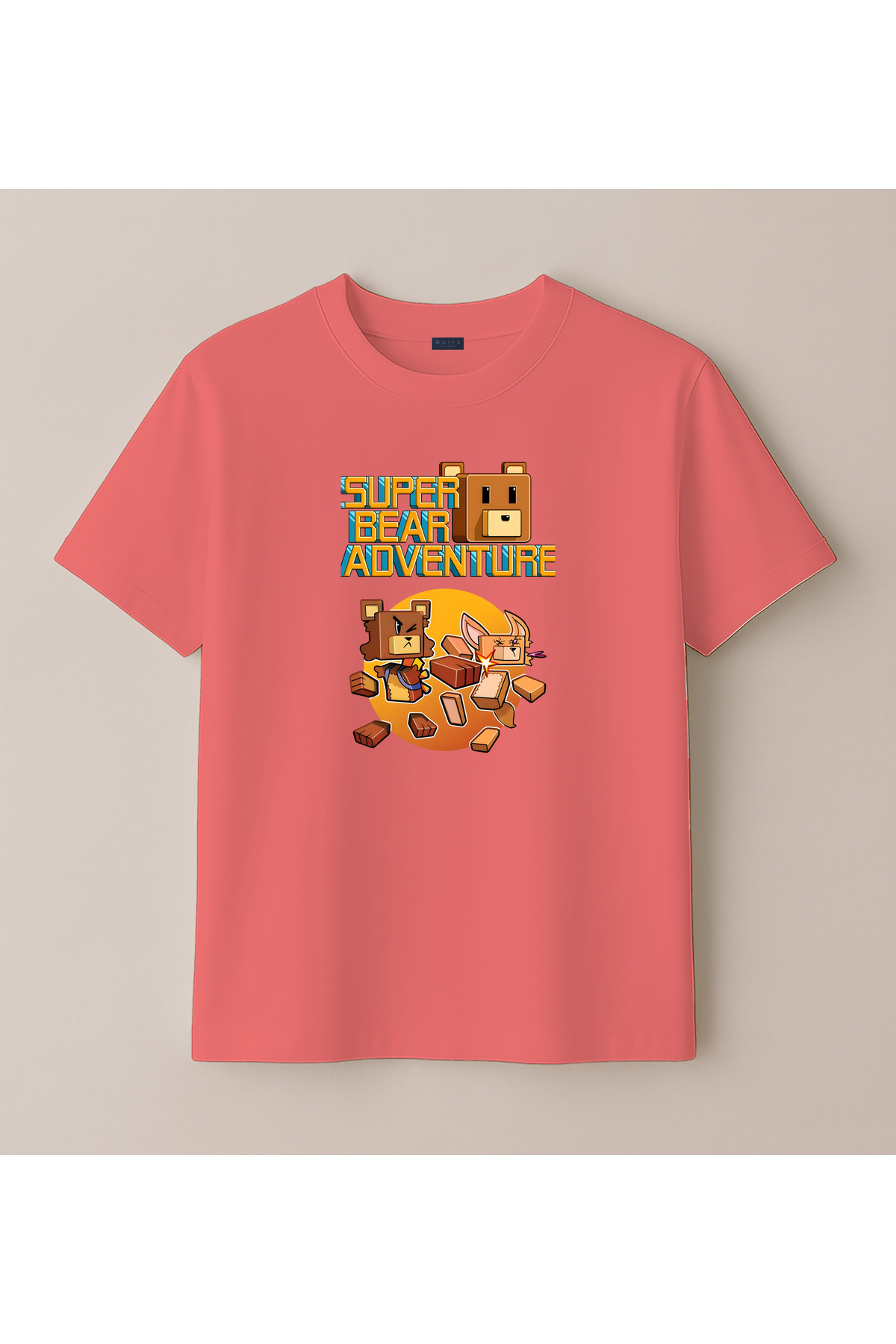 Super Bear Adventure Children's Printed T-Shirt (4-13 Years) - Kids T-Shirt
