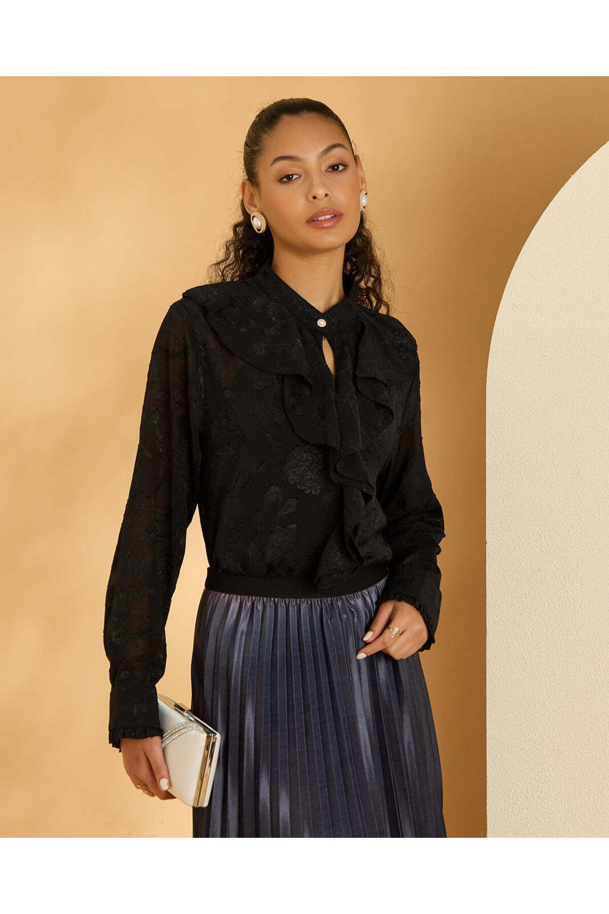 REDTAG Women Black Casual Blouse