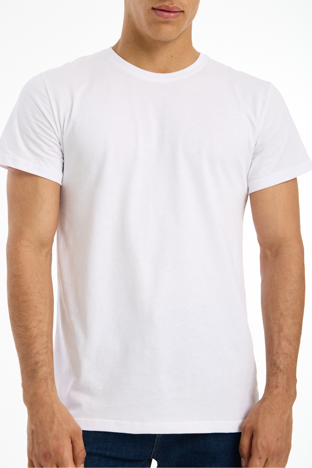 Nord Saga  SNÖFLINGA YÜKSEK İSVEÇ KALİTESİ Regular Kesim %100 Pamuk Beyaz Bisiklet Yaka Premium Tişört/T-Shirt - Görsel 4