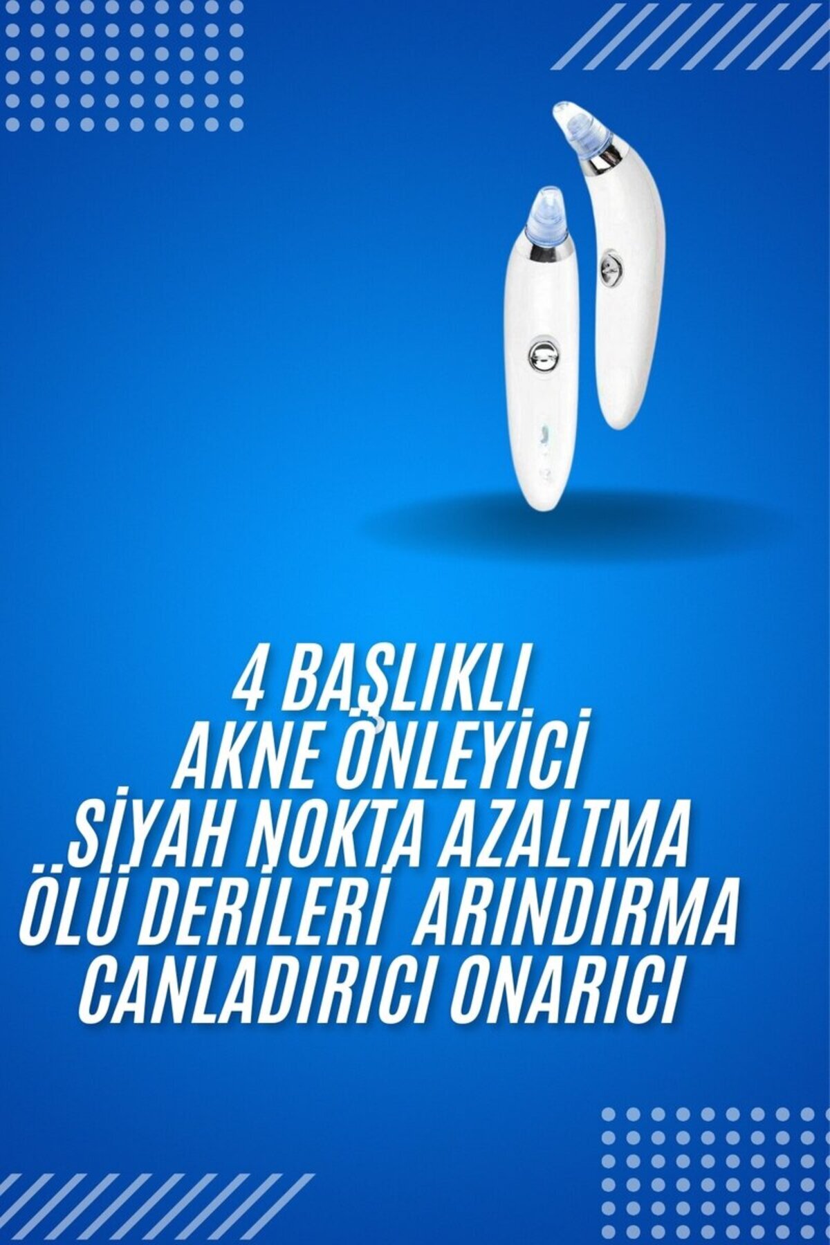 4 Başlıklı Pilli Vakumlu Siyah Nokta Temizleyici Akne Ve Önleyici - NNNNNN3717-6755 — تصویر 2 از 5